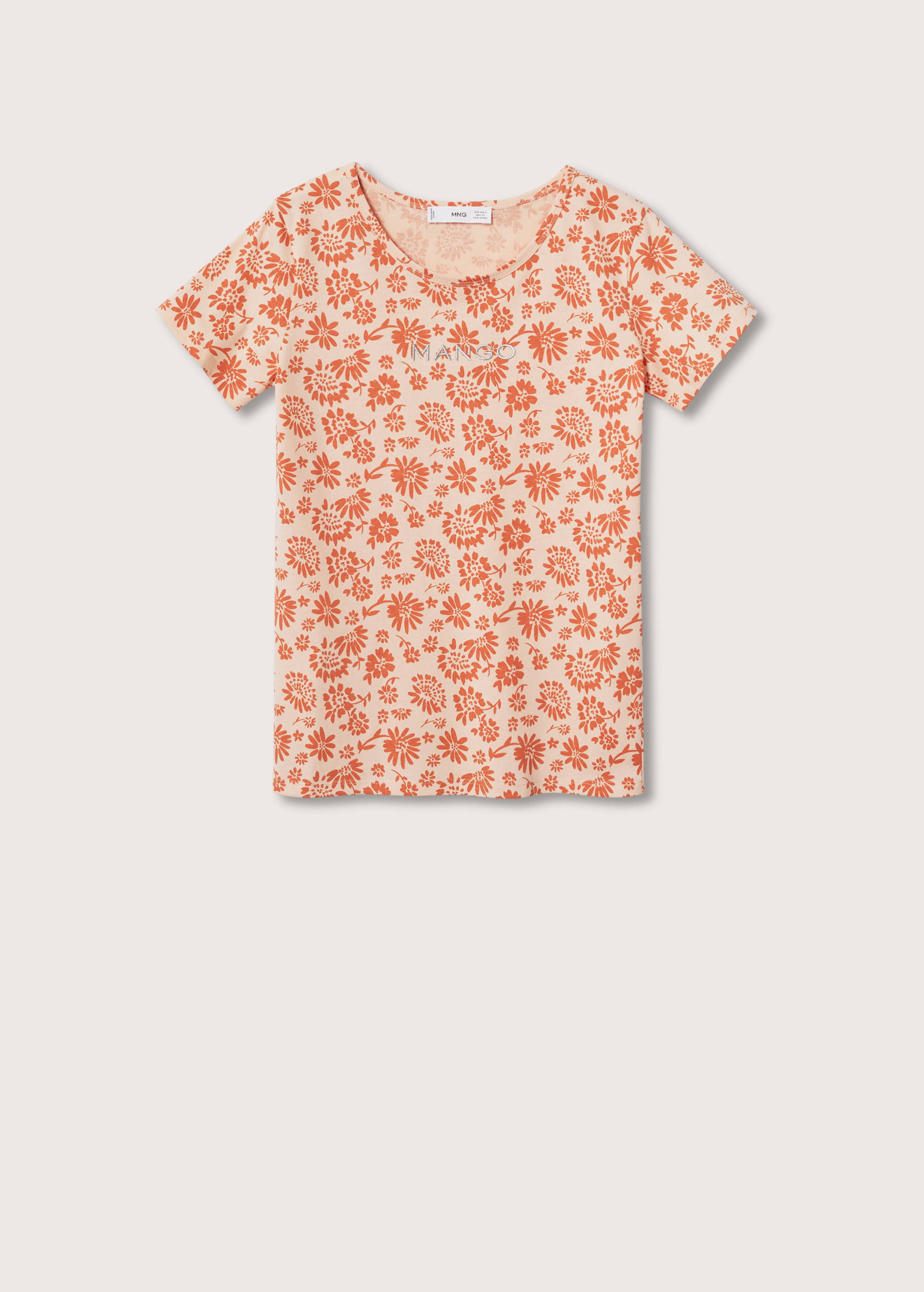 T-shirt imprimé logo brodé - Article sans modèle