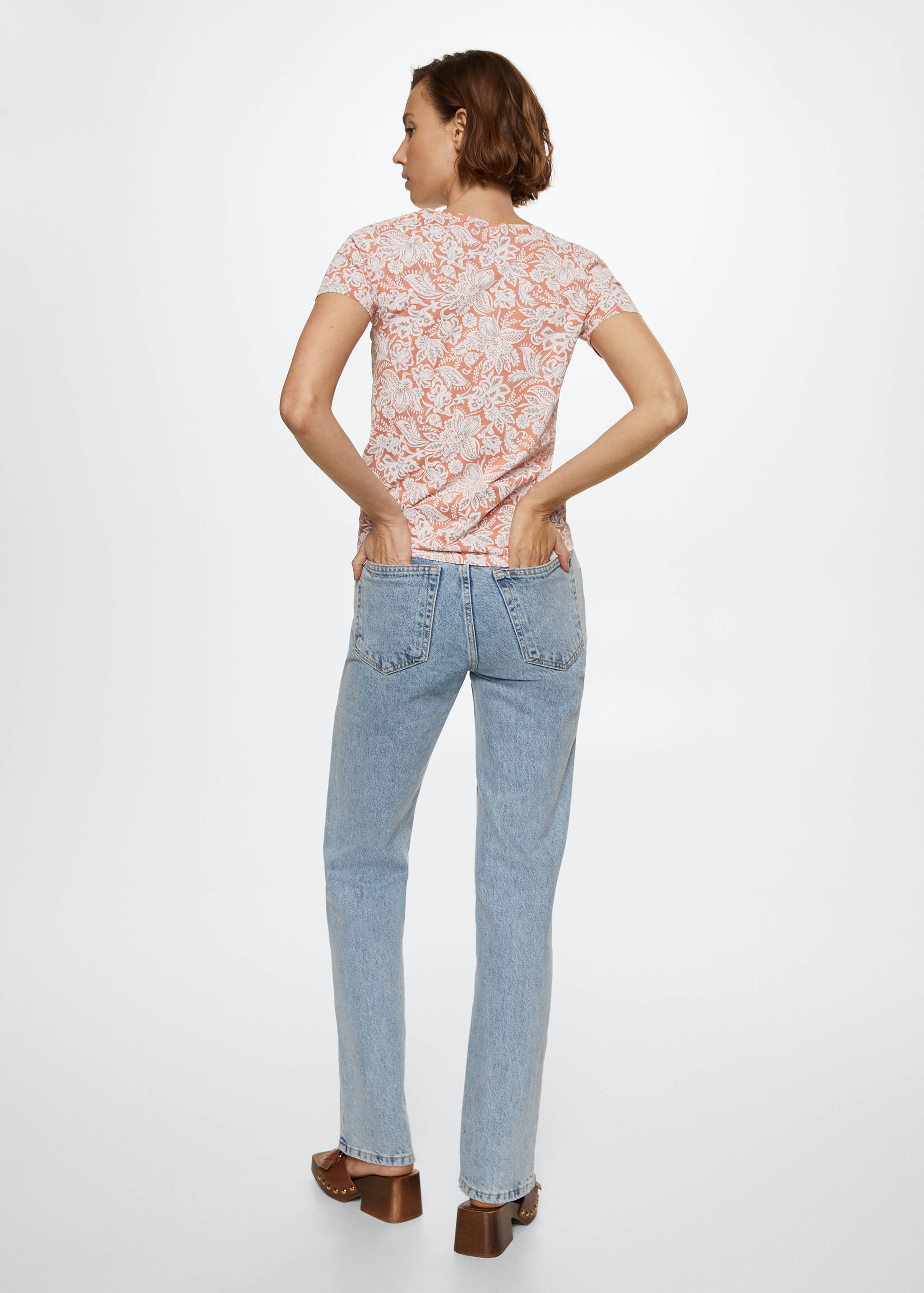 T-shirt imprimé logo brodé - Verso de l’article