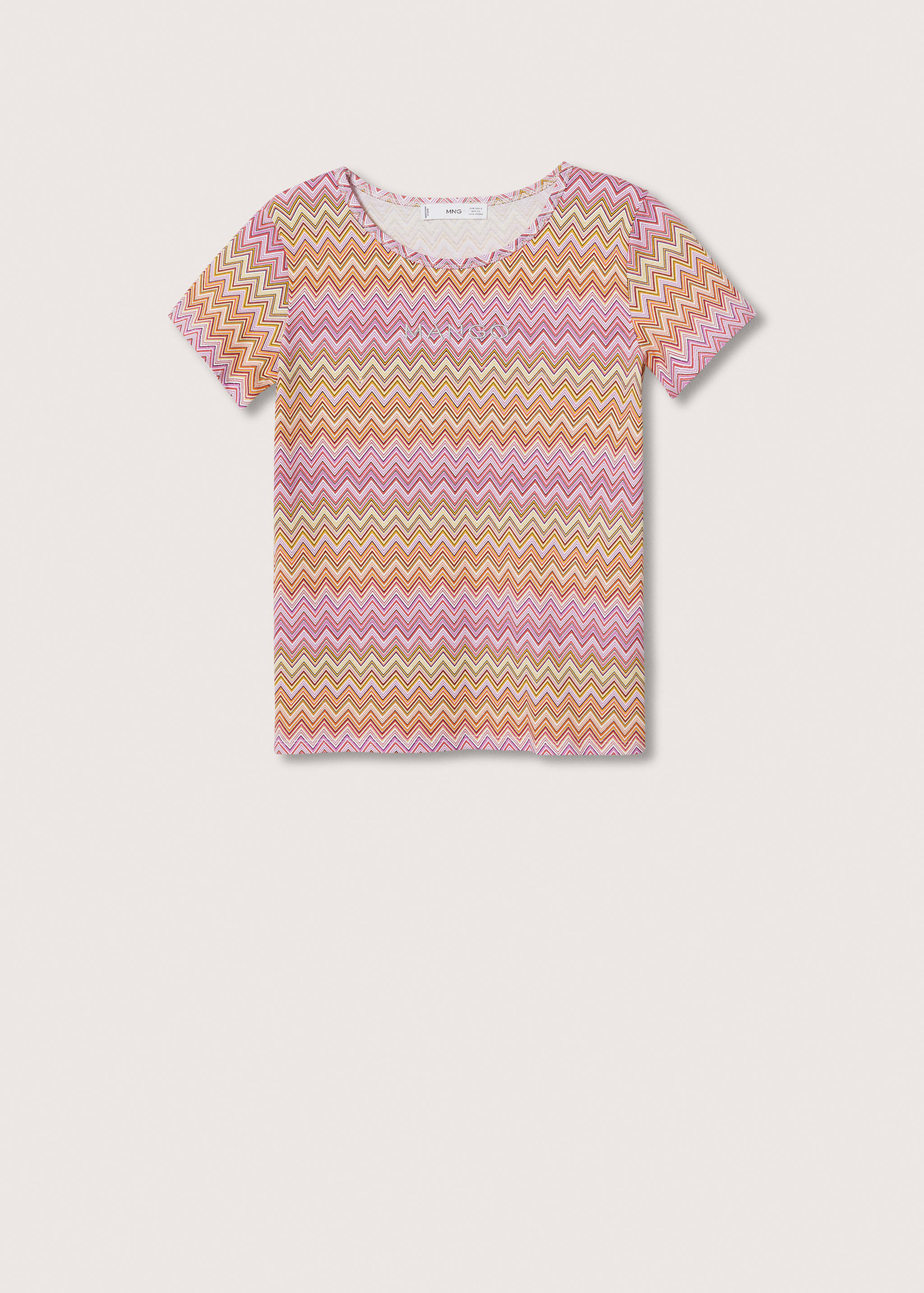 T-shirt imprimé logo brodé - Article sans modèle