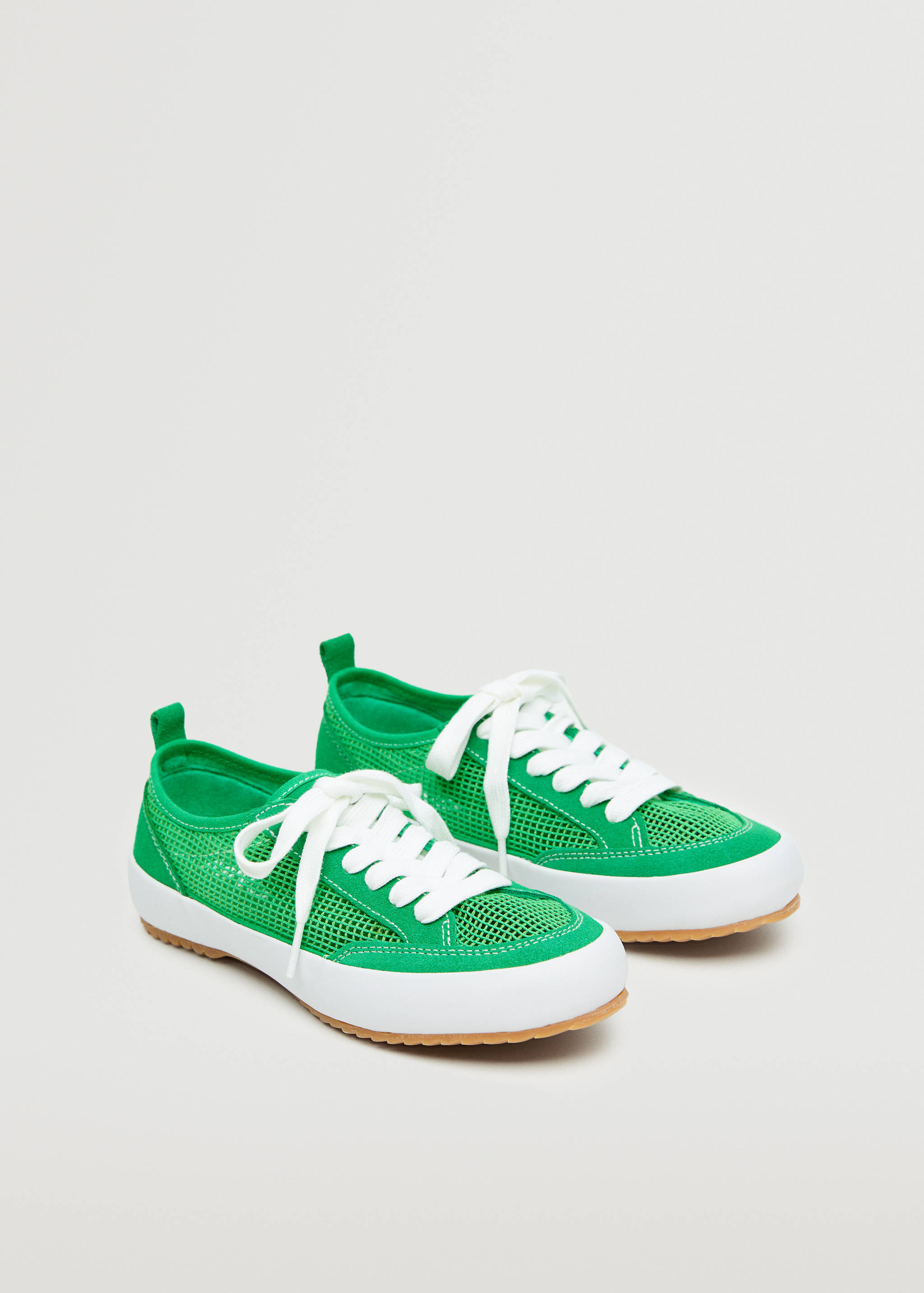 Gecombineerde sneakers met mesh - Middenvlak