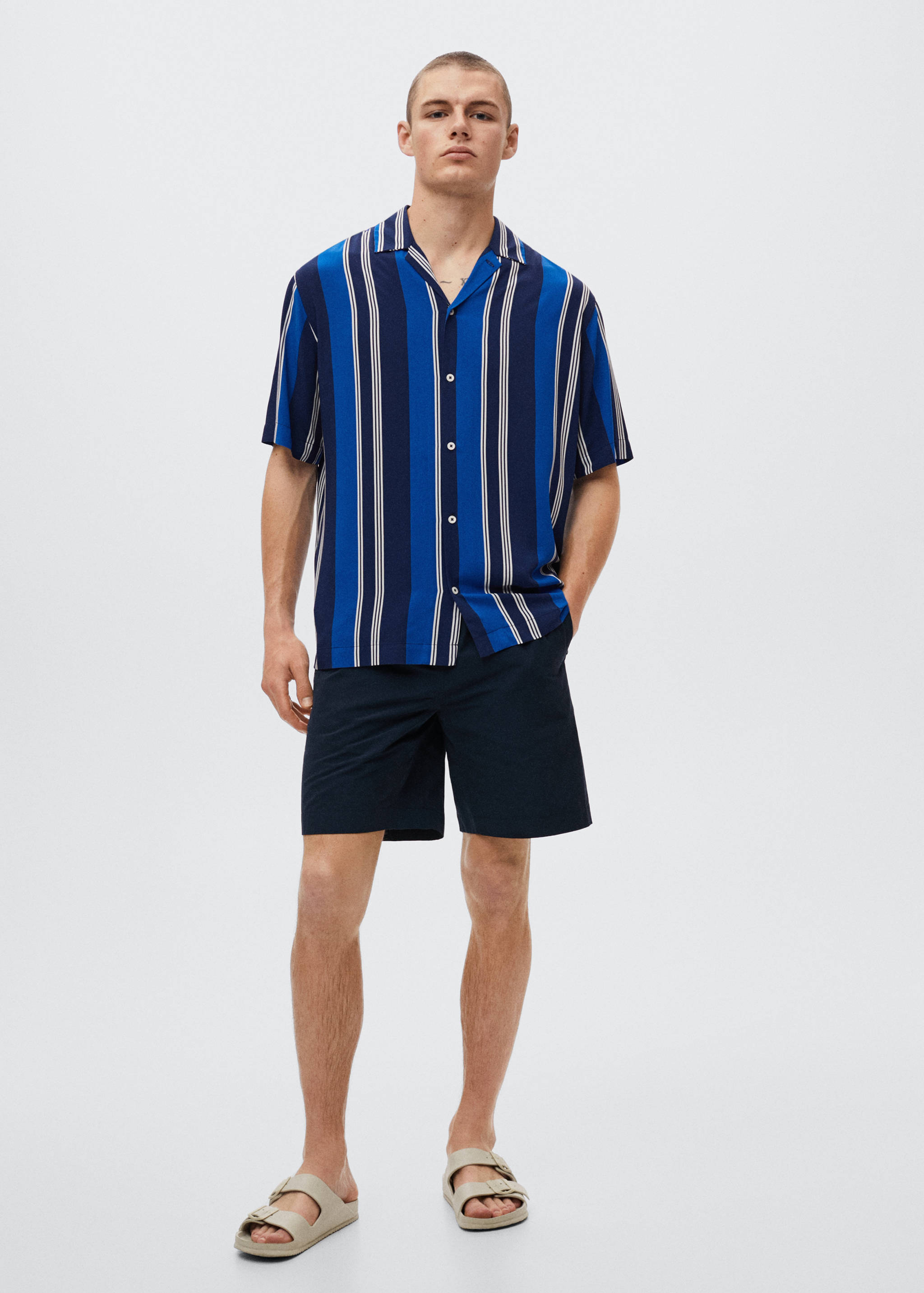 Striped flowy shirt - General plane