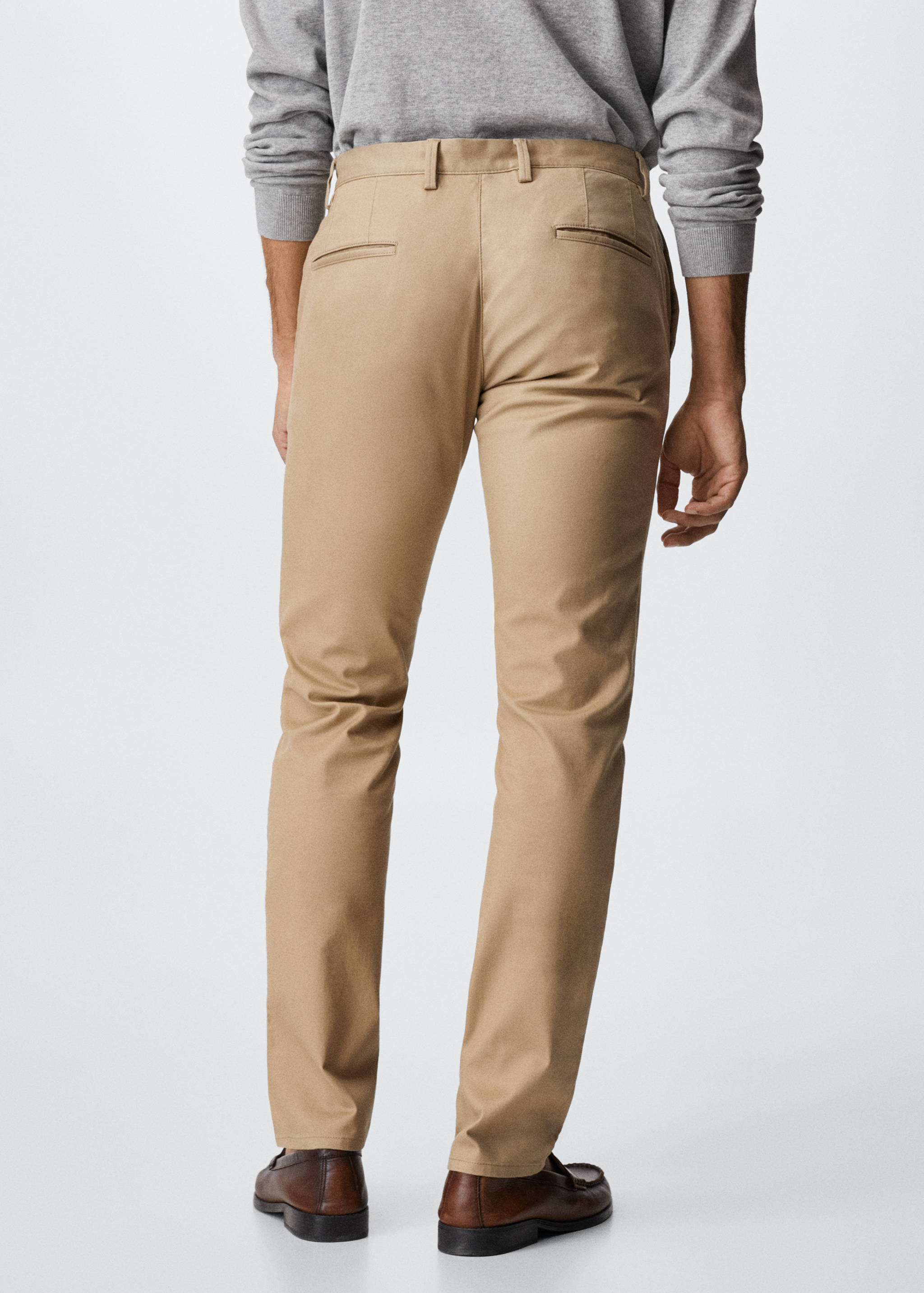 Pantalons xinesos slim fit sarja - Revers de l'article