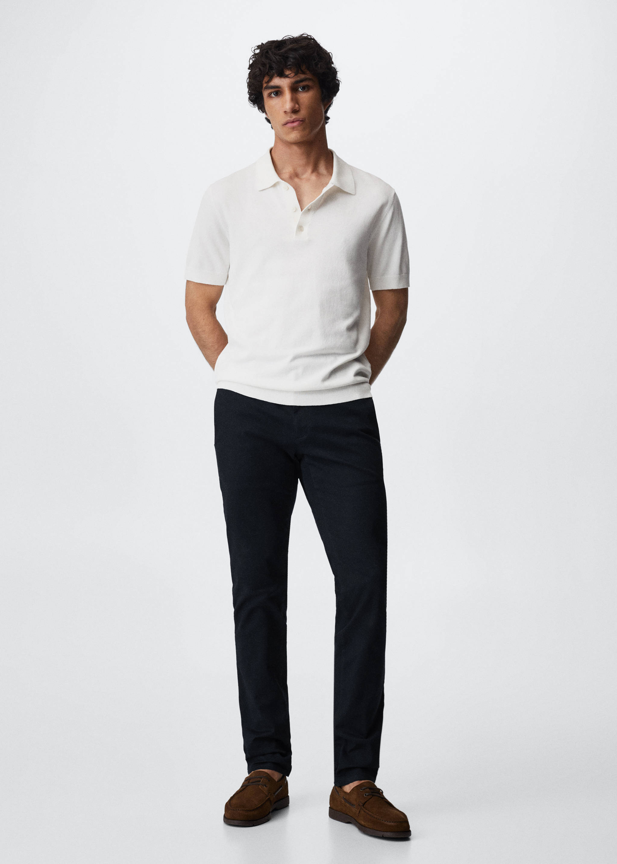 Pantalons xinesos slim fit sarja - Pla general