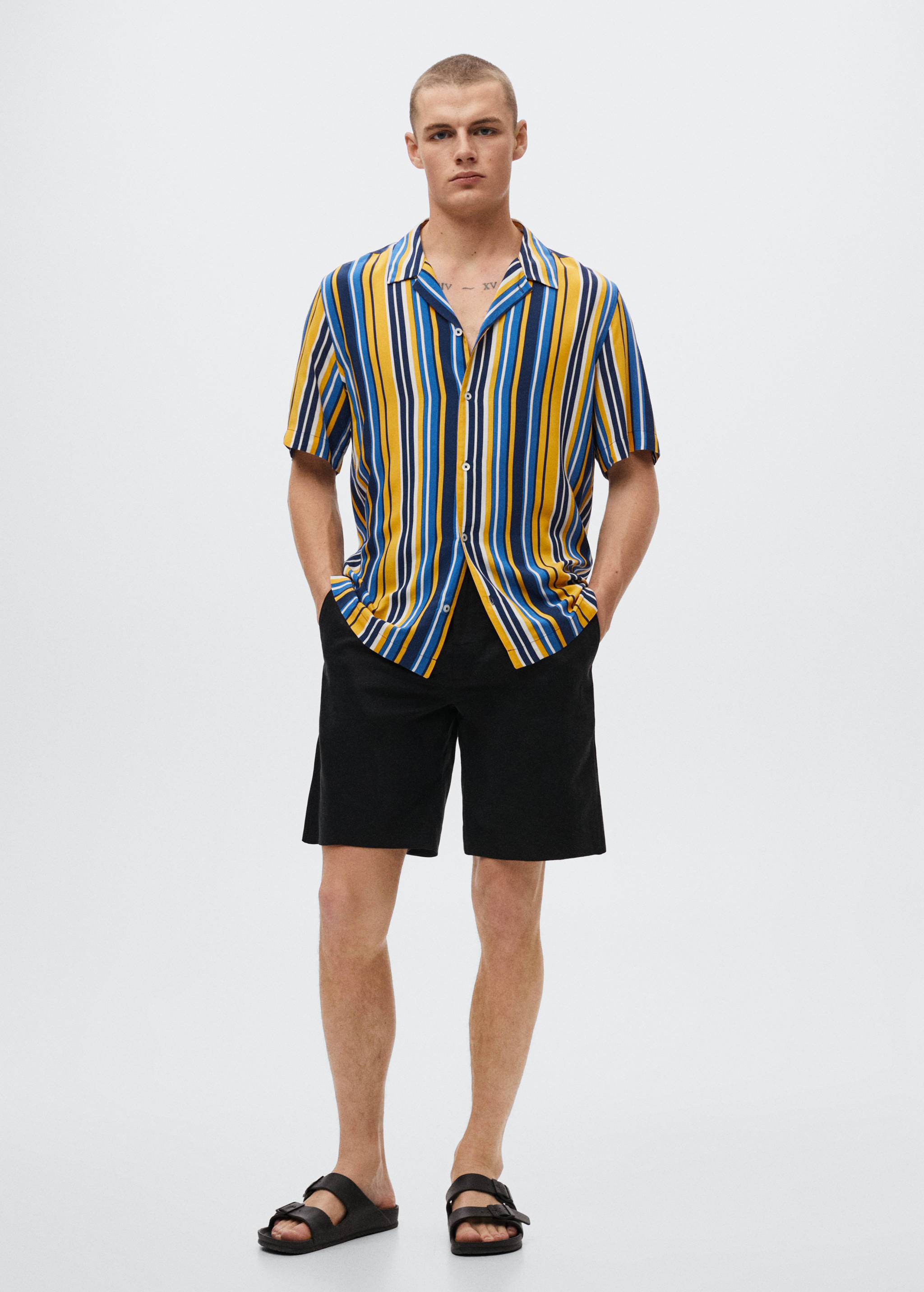 Striped flowy shirt - General plane