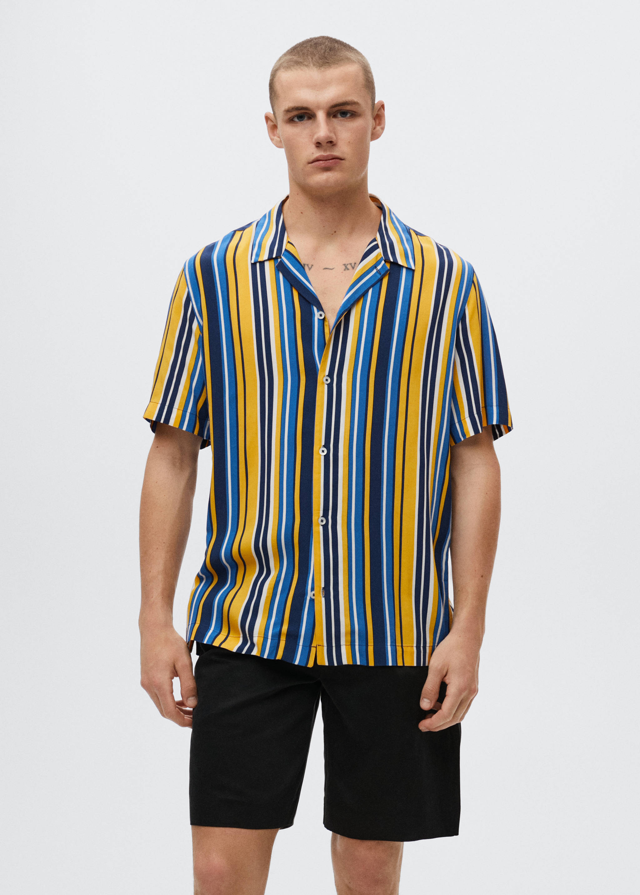 Striped flowy shirt - Medium plane