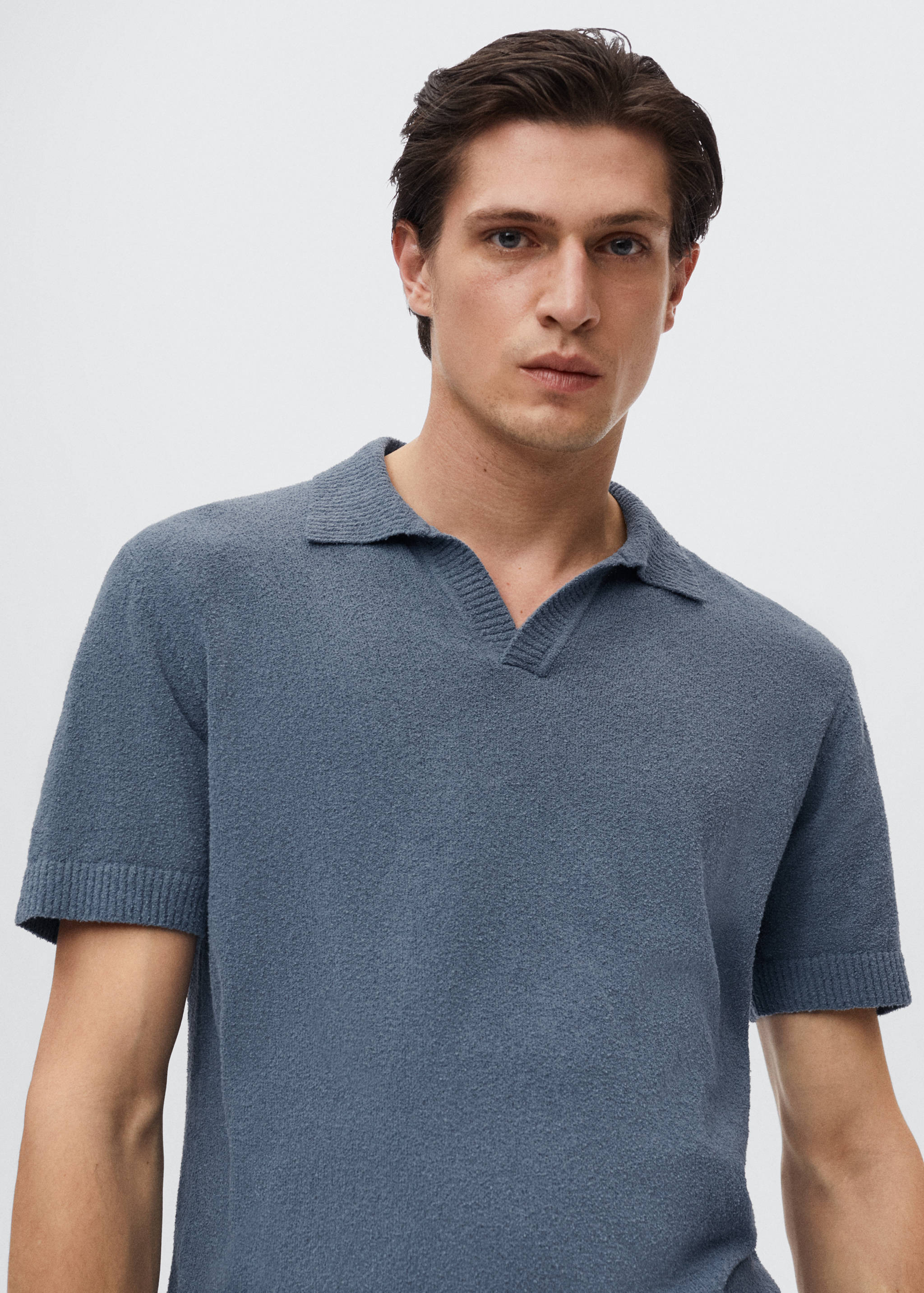 Polo punto algodón textura - Detalle del artículo 1