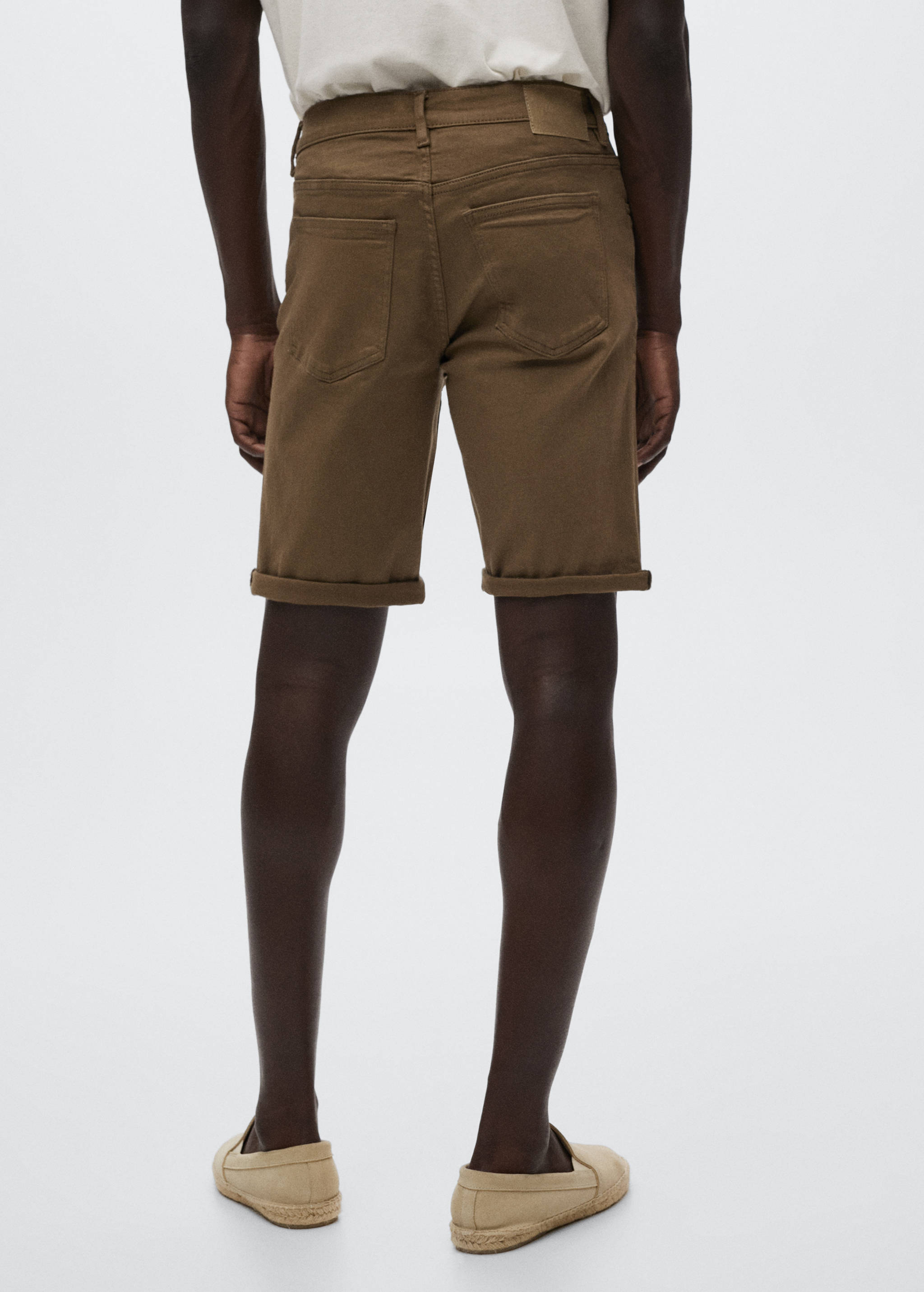 Bermuda en jean coton stretch - Verso de l’article