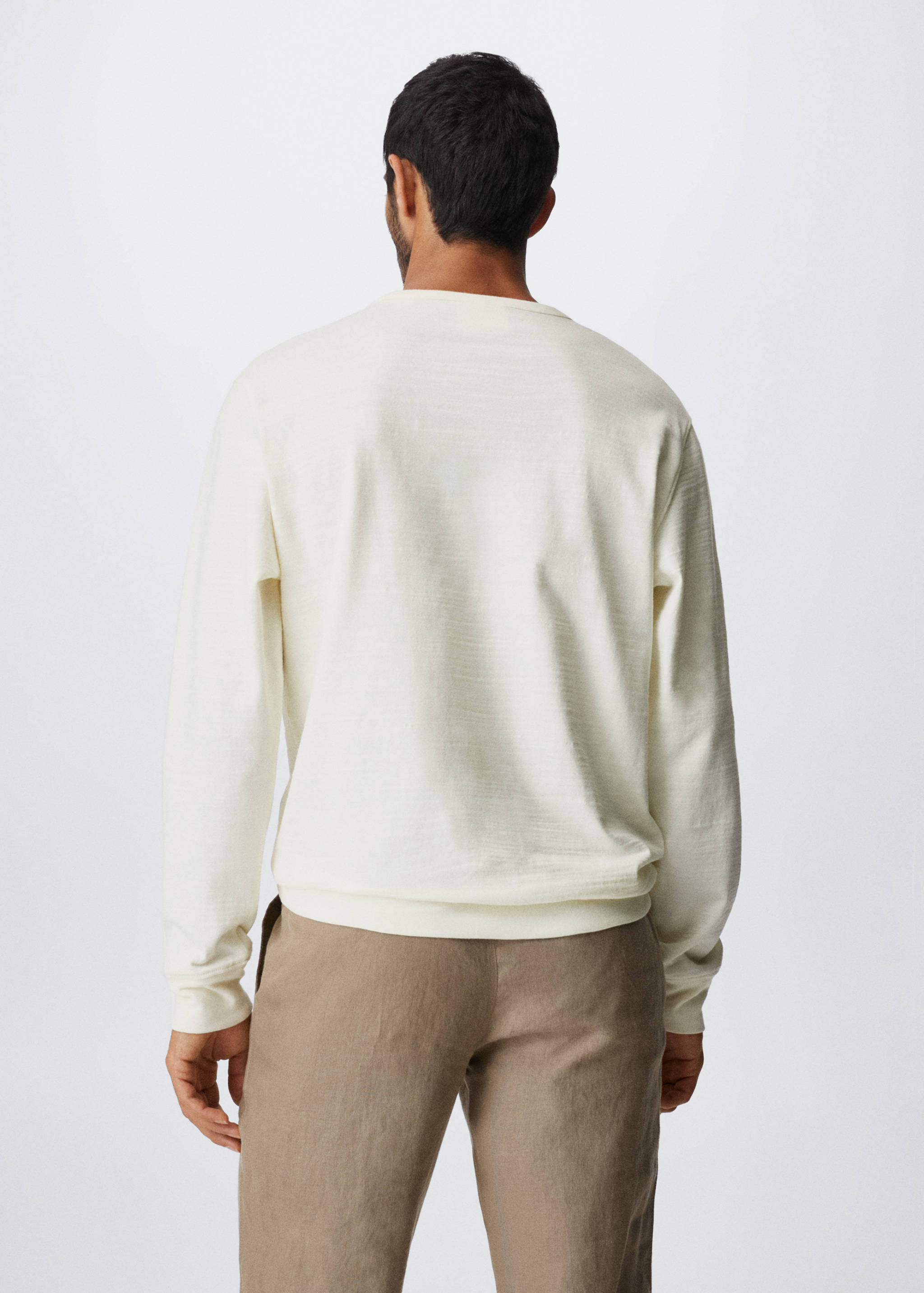 Sudadera algodón bolsillo - Reverso del artículo