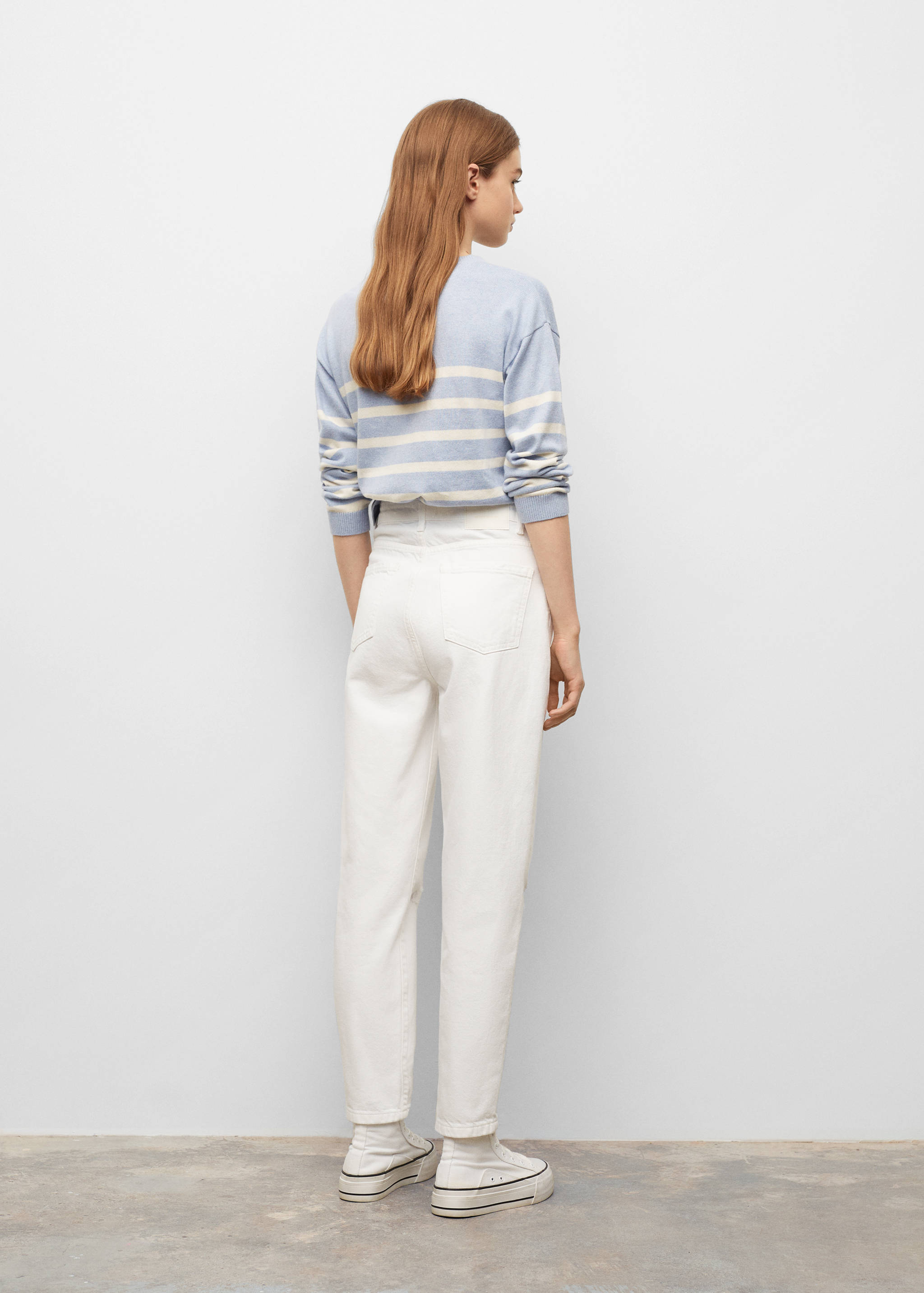 Jean straight-fit déchirures - Verso de l’article