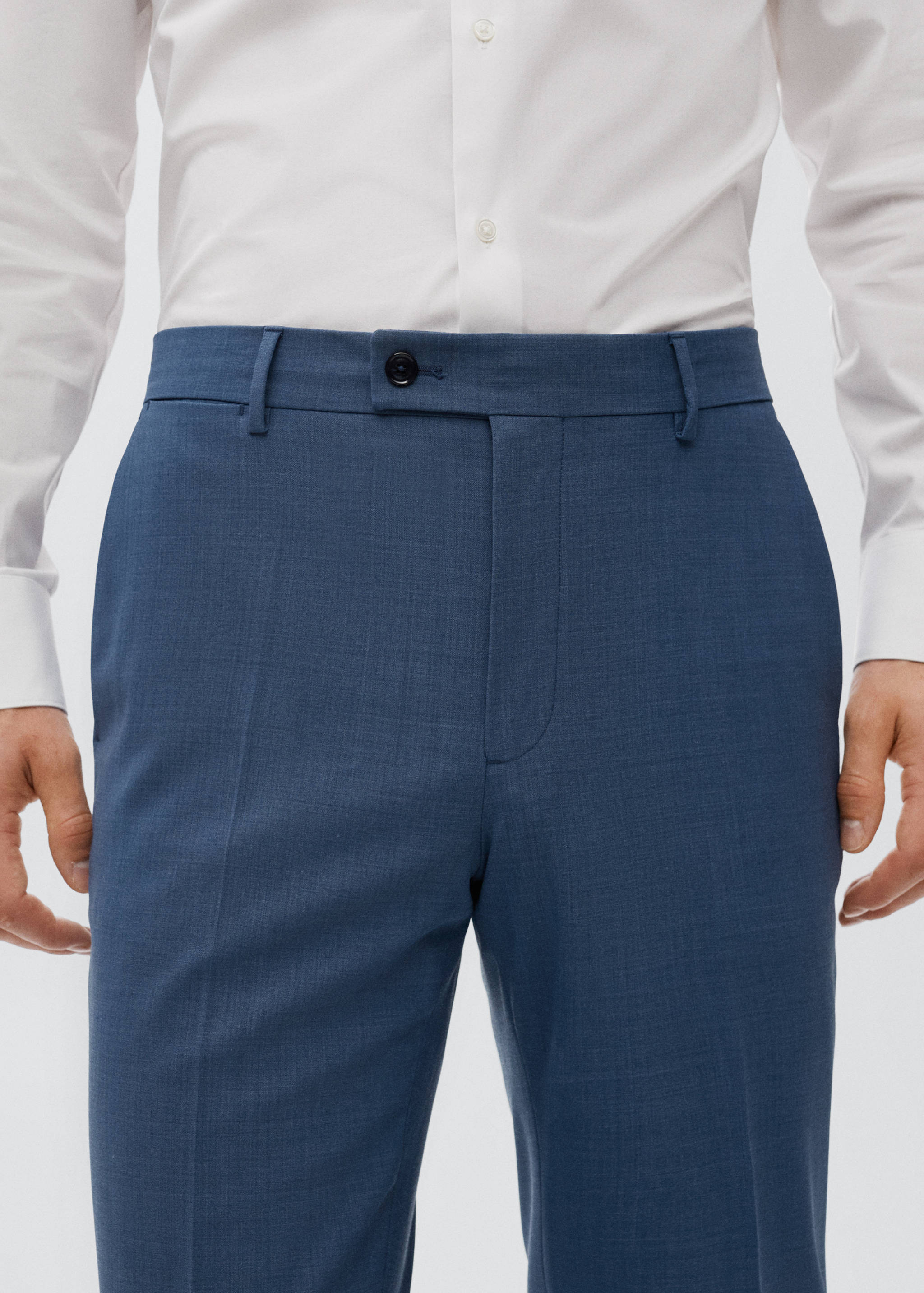 Pantalons vestir slim fit llana - Detall de l'article 1