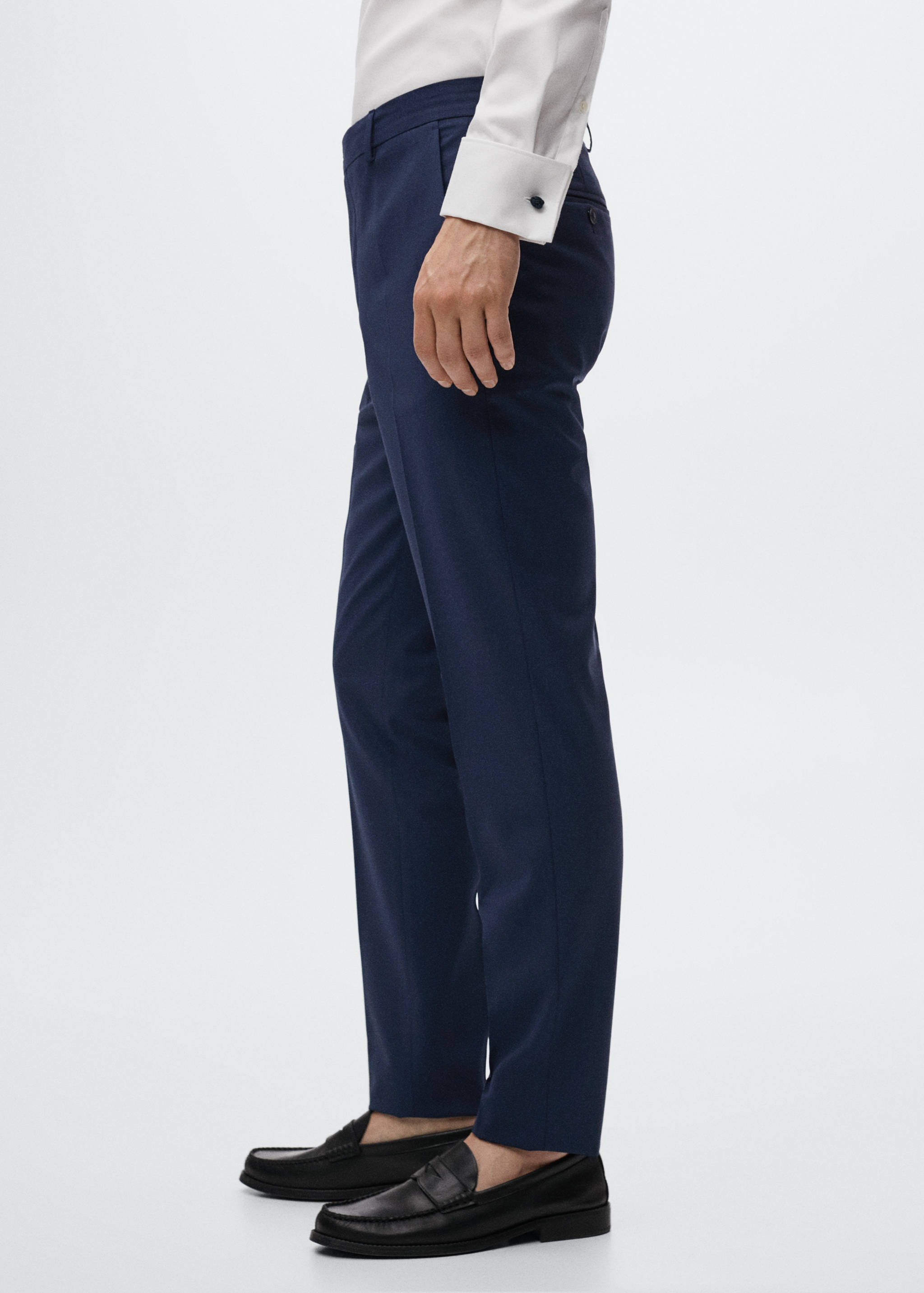 Pantalons vestir slim fit llana - Detall de l'article 2