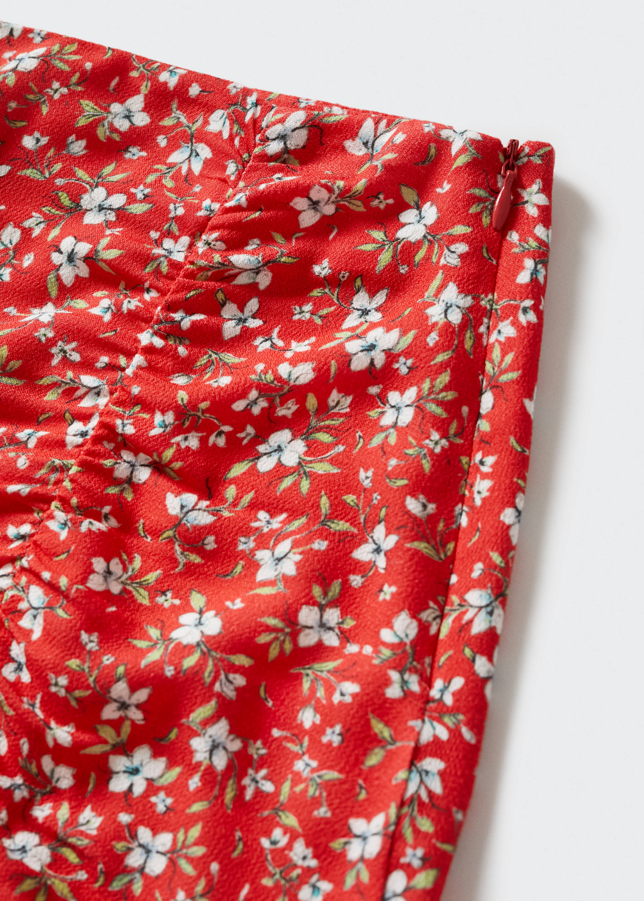 Ruffle flower print miniskirt - Details of the article 8
