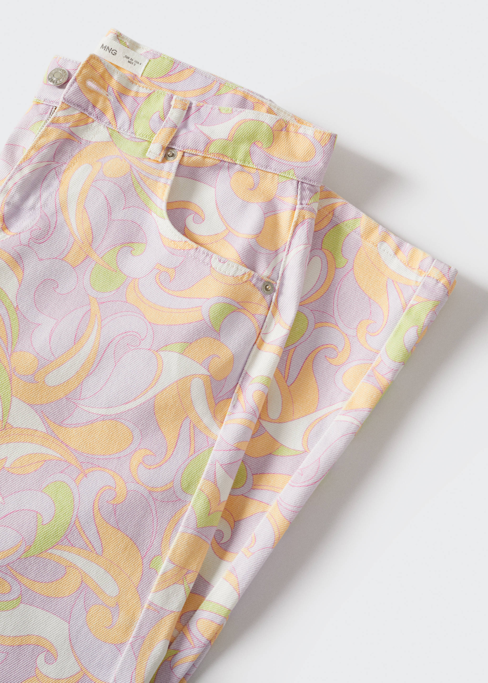 Jeans wideleg estampado - Detalle del artículo 8