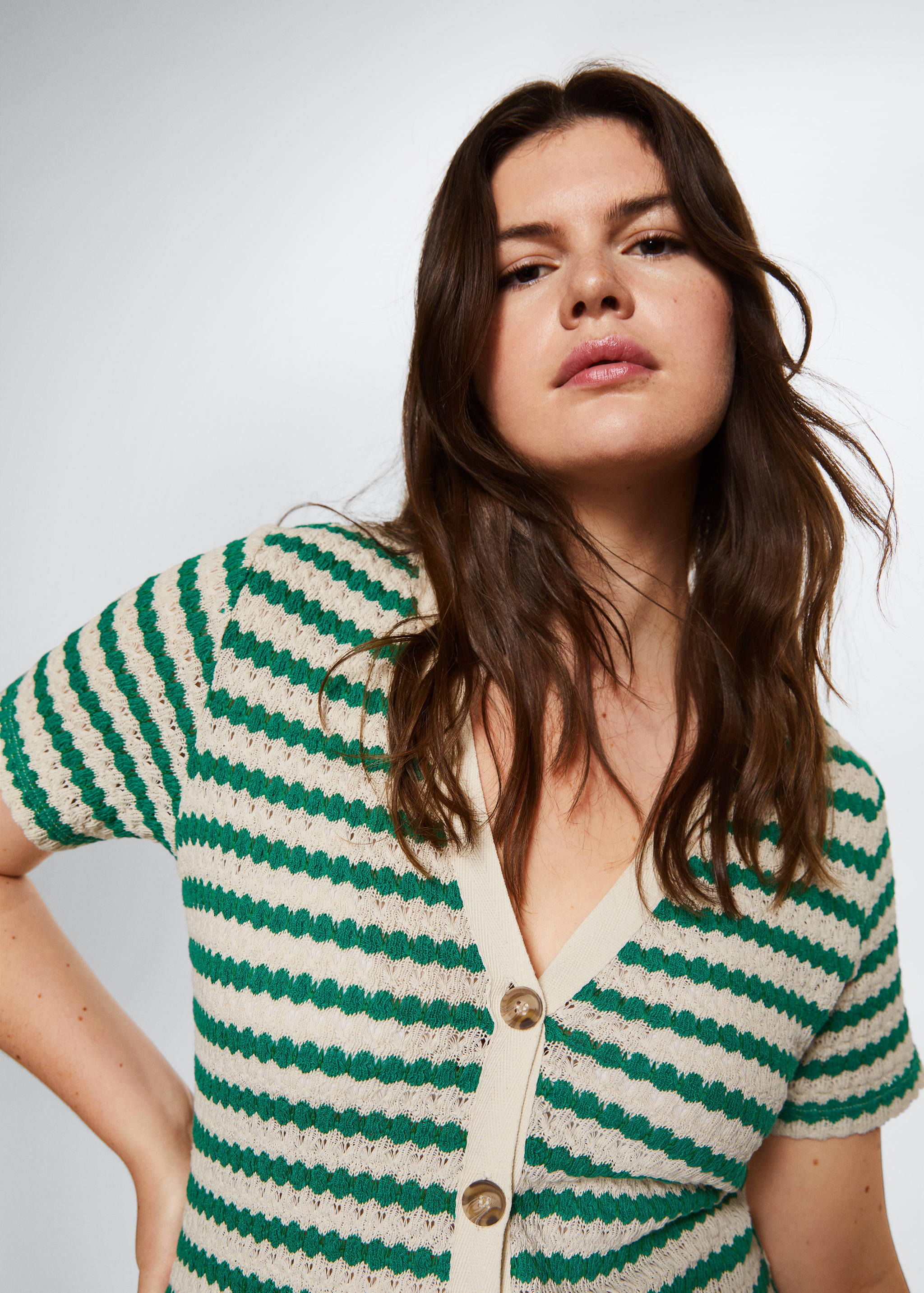 Striped jersey dress - Details of the article 5