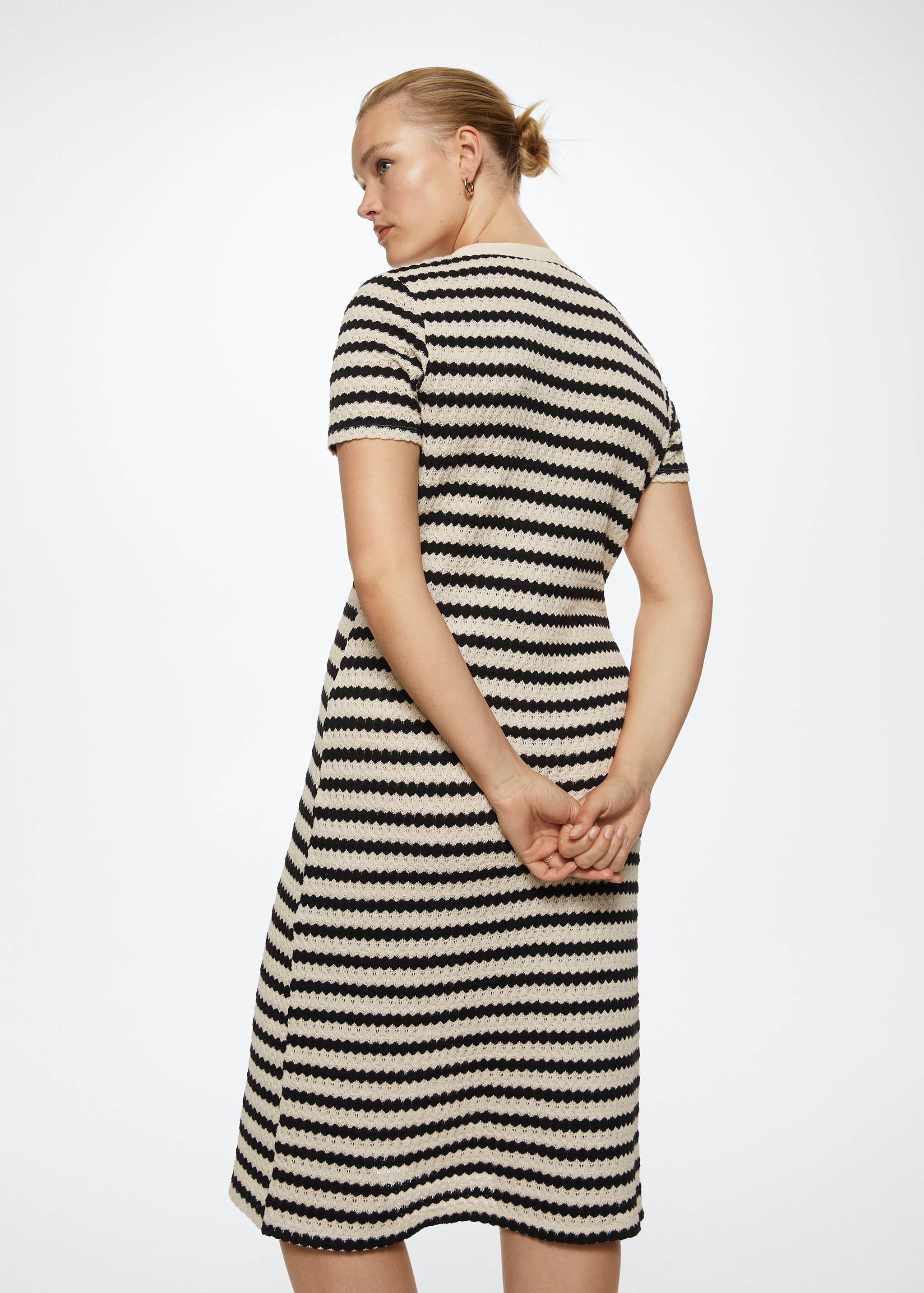 Striped jersey dress - Details of the article 5