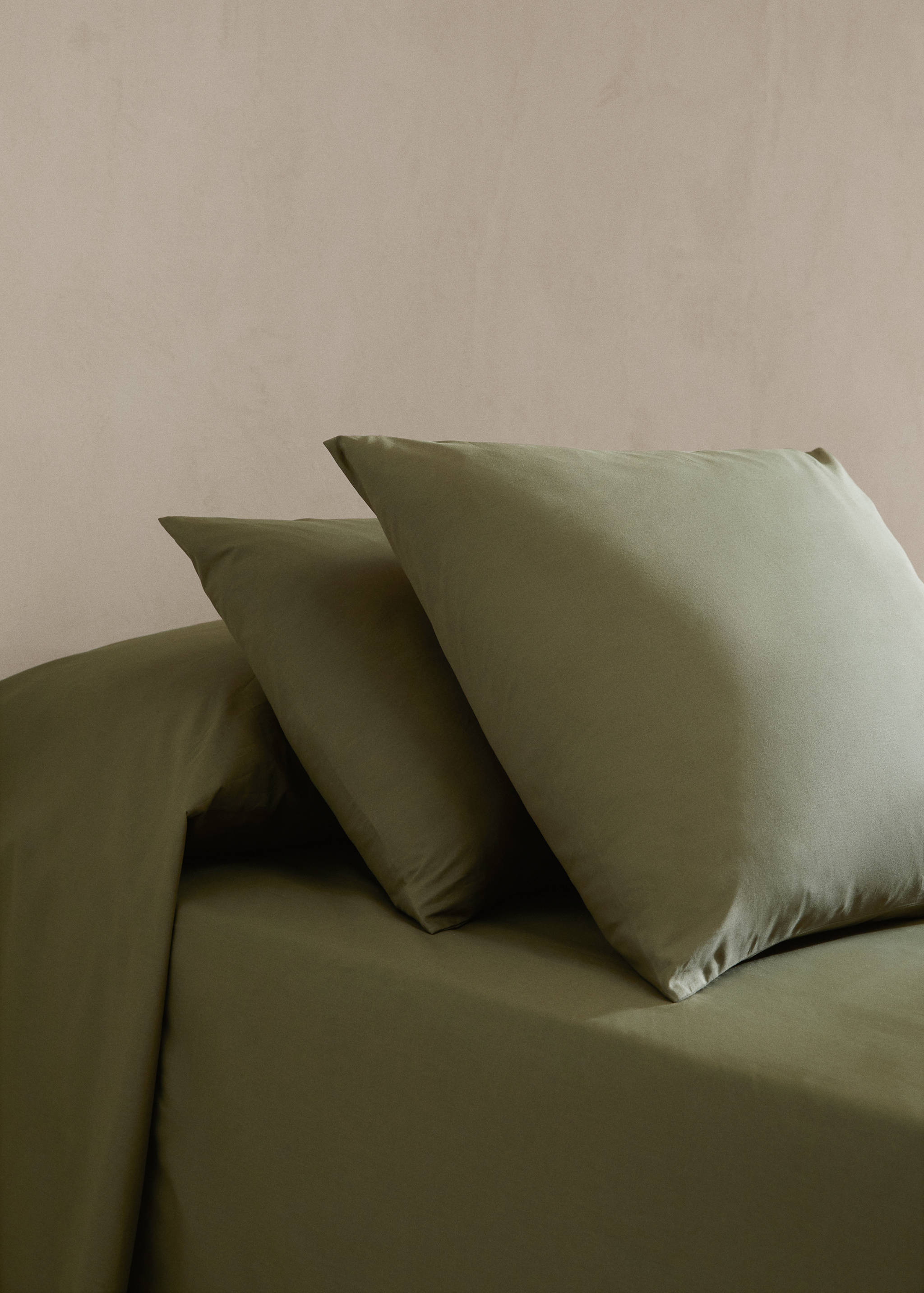 Percale cotton 180 threads cushion case 60X60cm - General plane