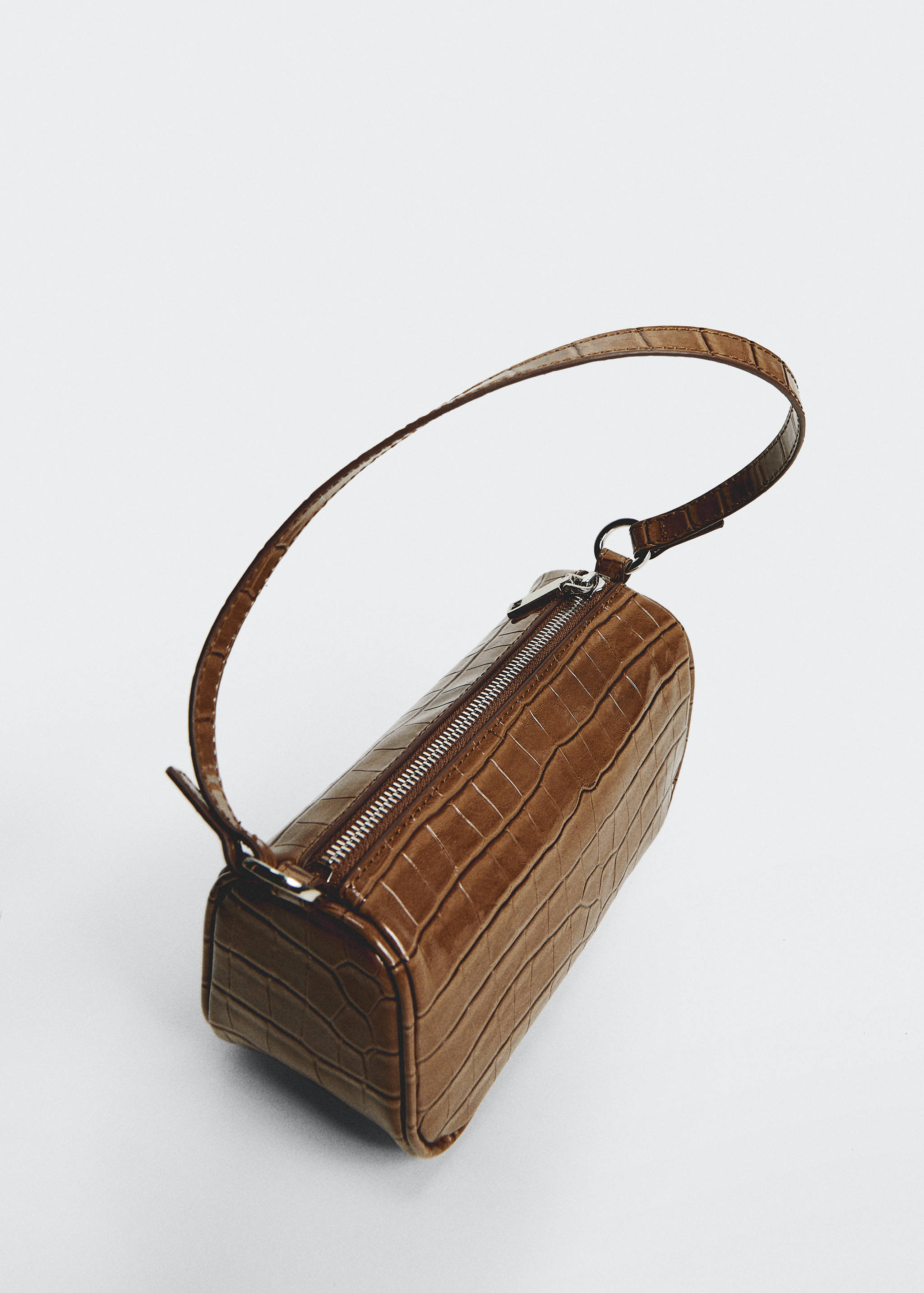 Croc-effect bag - Medium plane