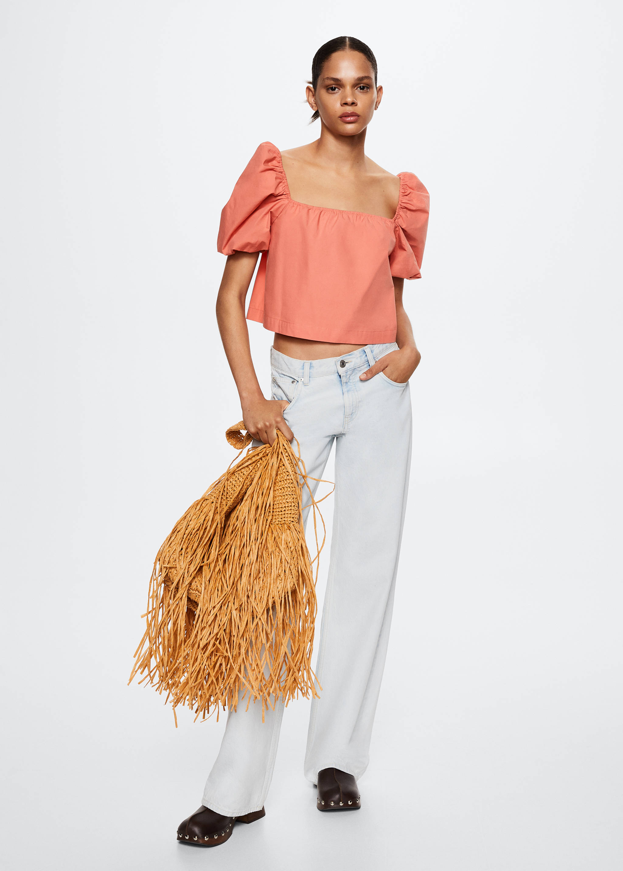 Top mit Ballonärmeln - Allgemeine Ansicht