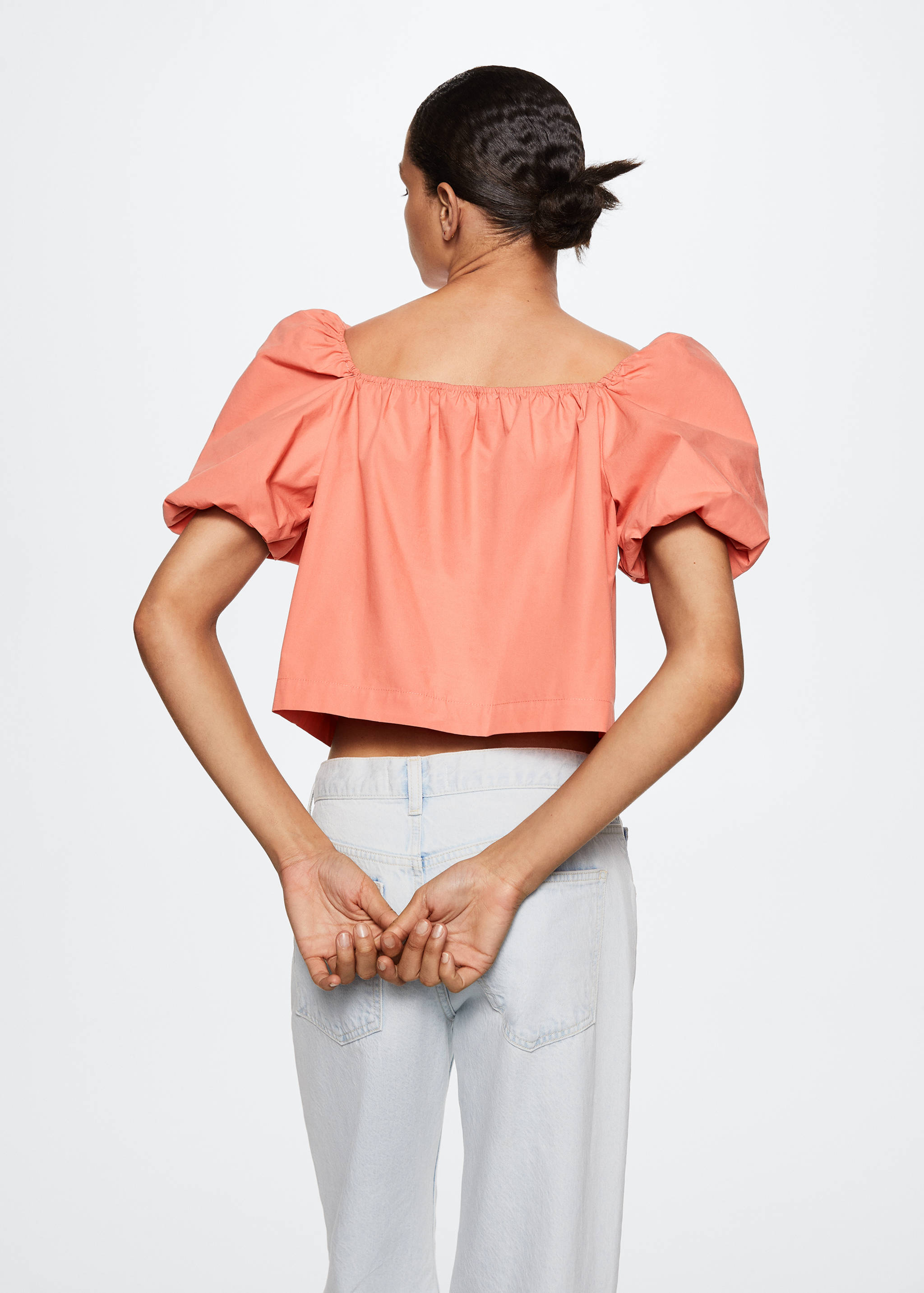 Top mit Ballonärmeln - Rückseite des Artikels