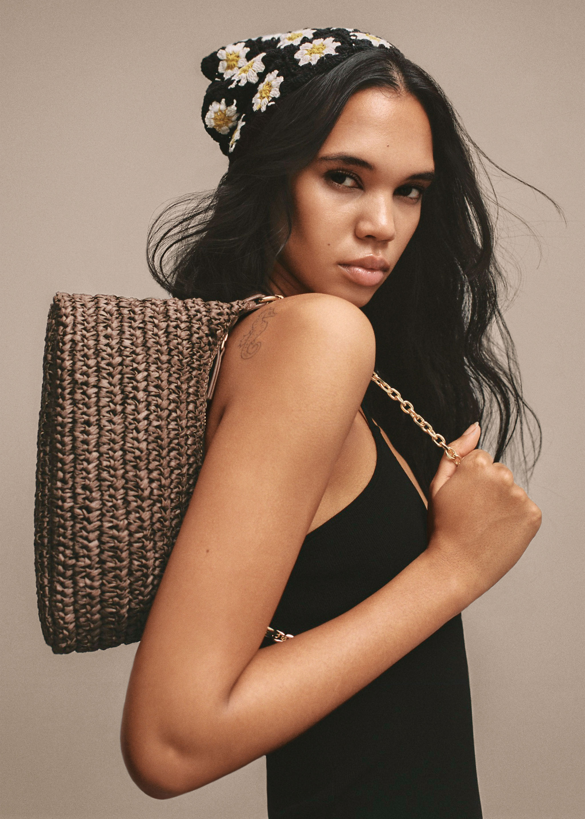 Raffia shoulder bag - Details of the article 8