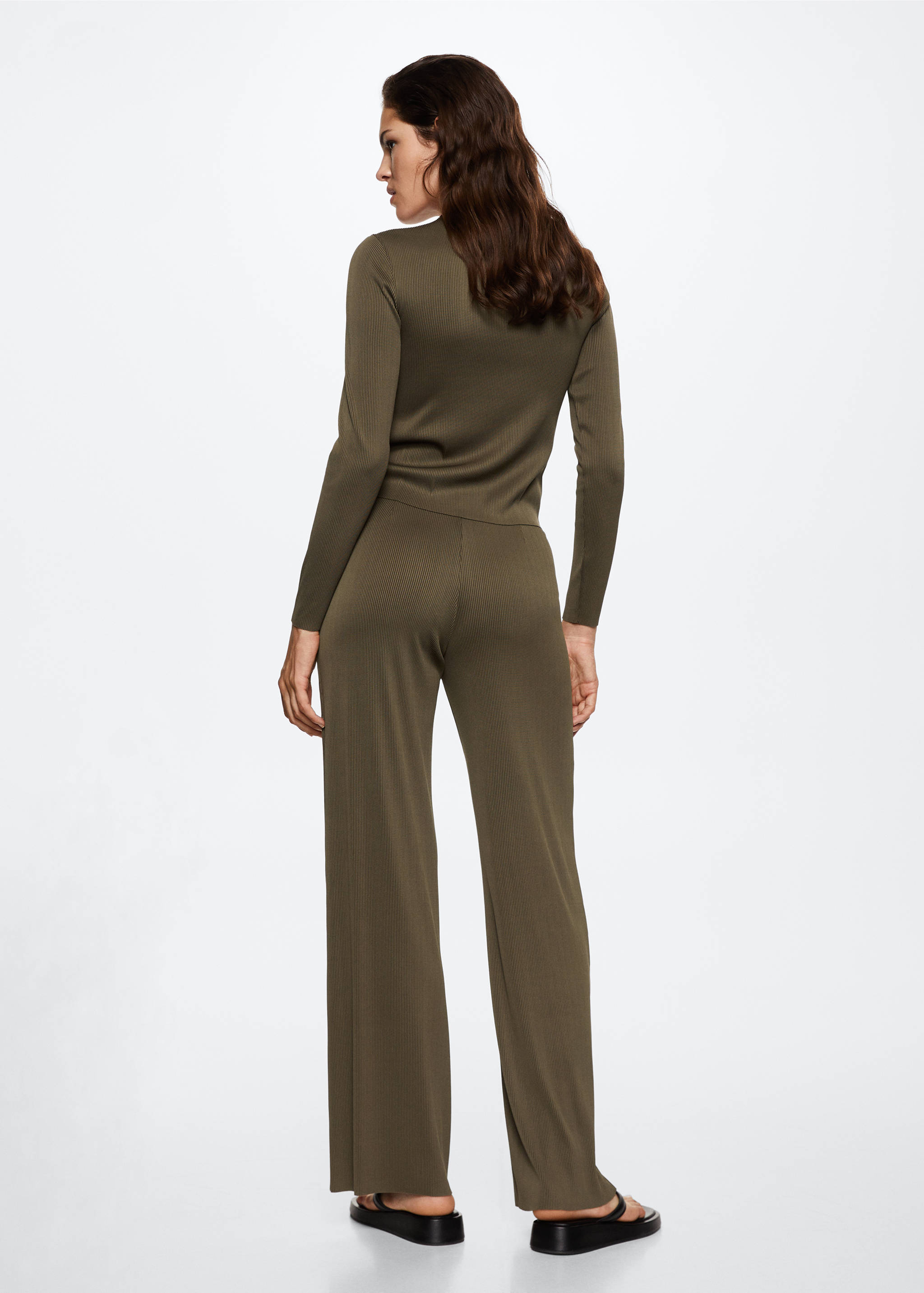 Pleated palazzo trousers - Reverse of the article