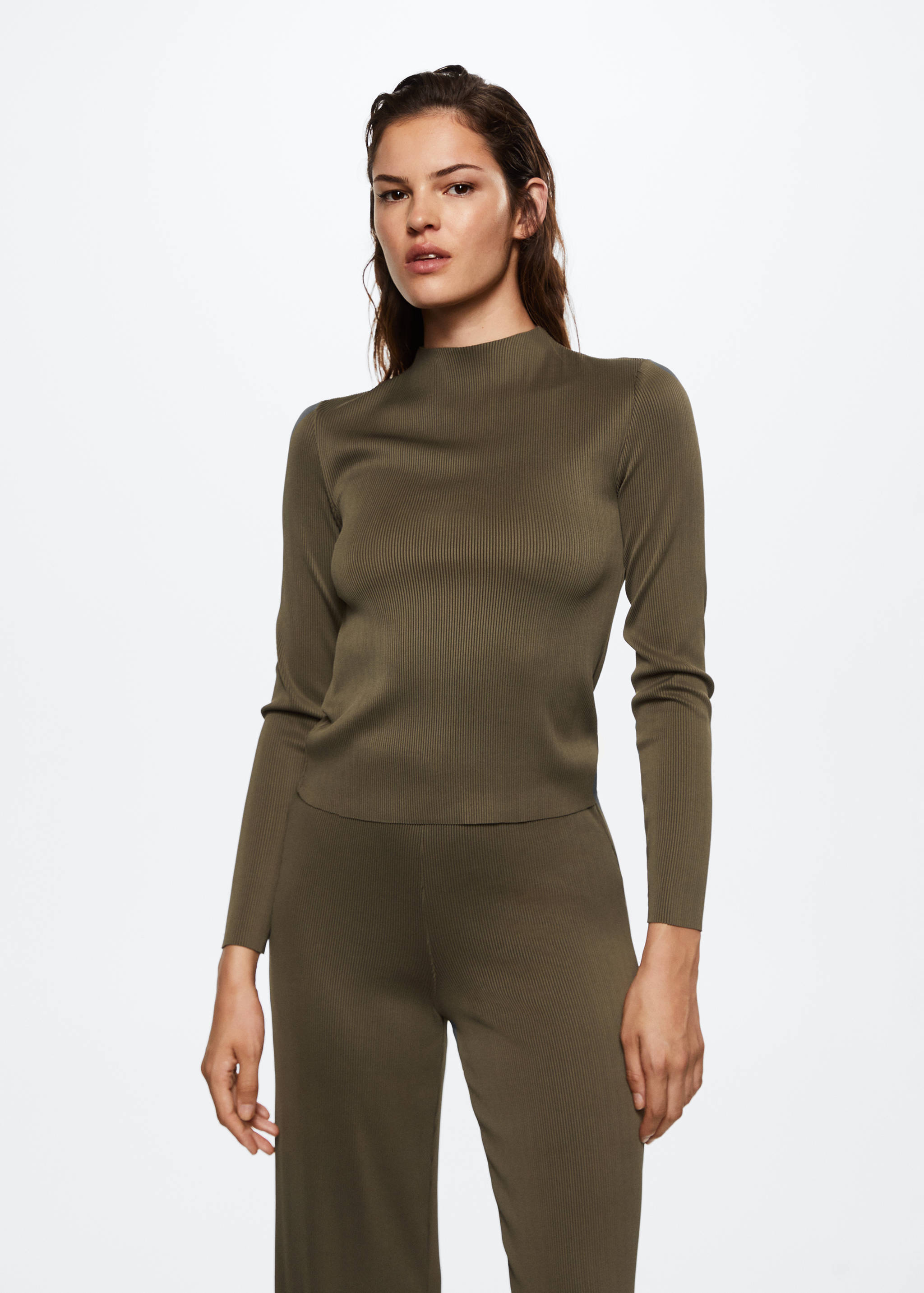 Pleated palazzo trousers - Details of the article 1