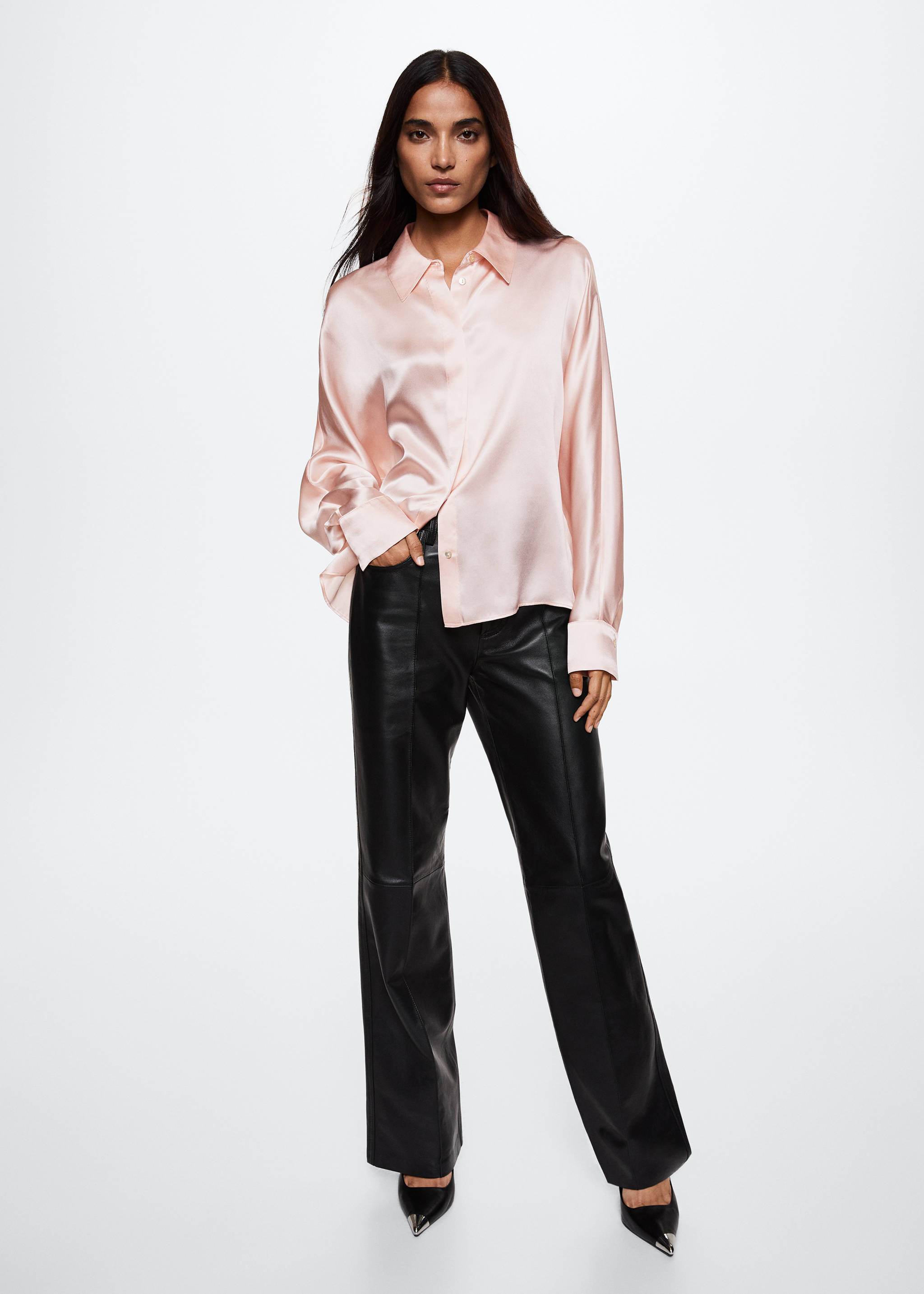 Camisa 100% seda - Plano general