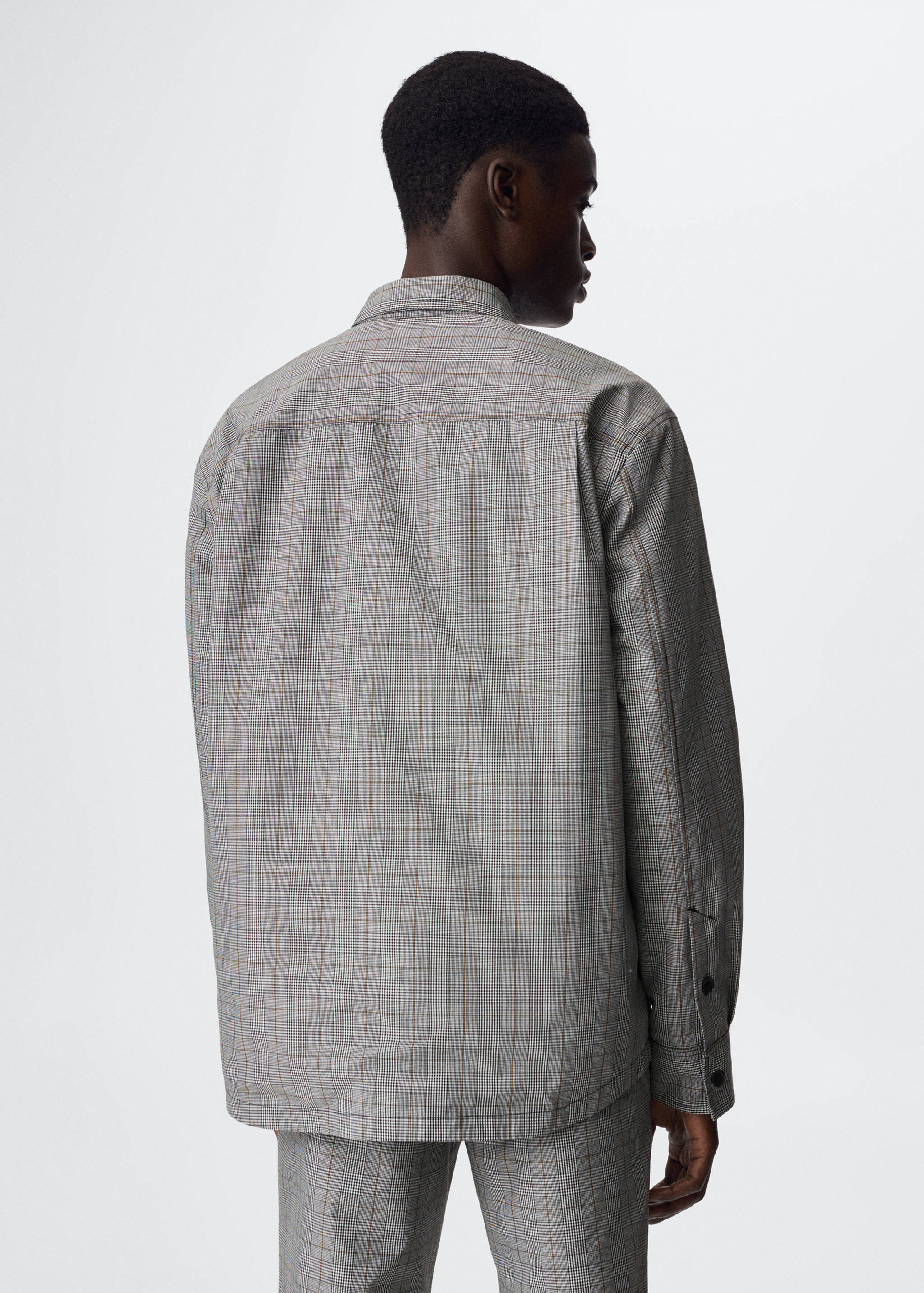 Πουκάμισο overshirt καρό τσέπες - Πίσω όψη προϊόντος