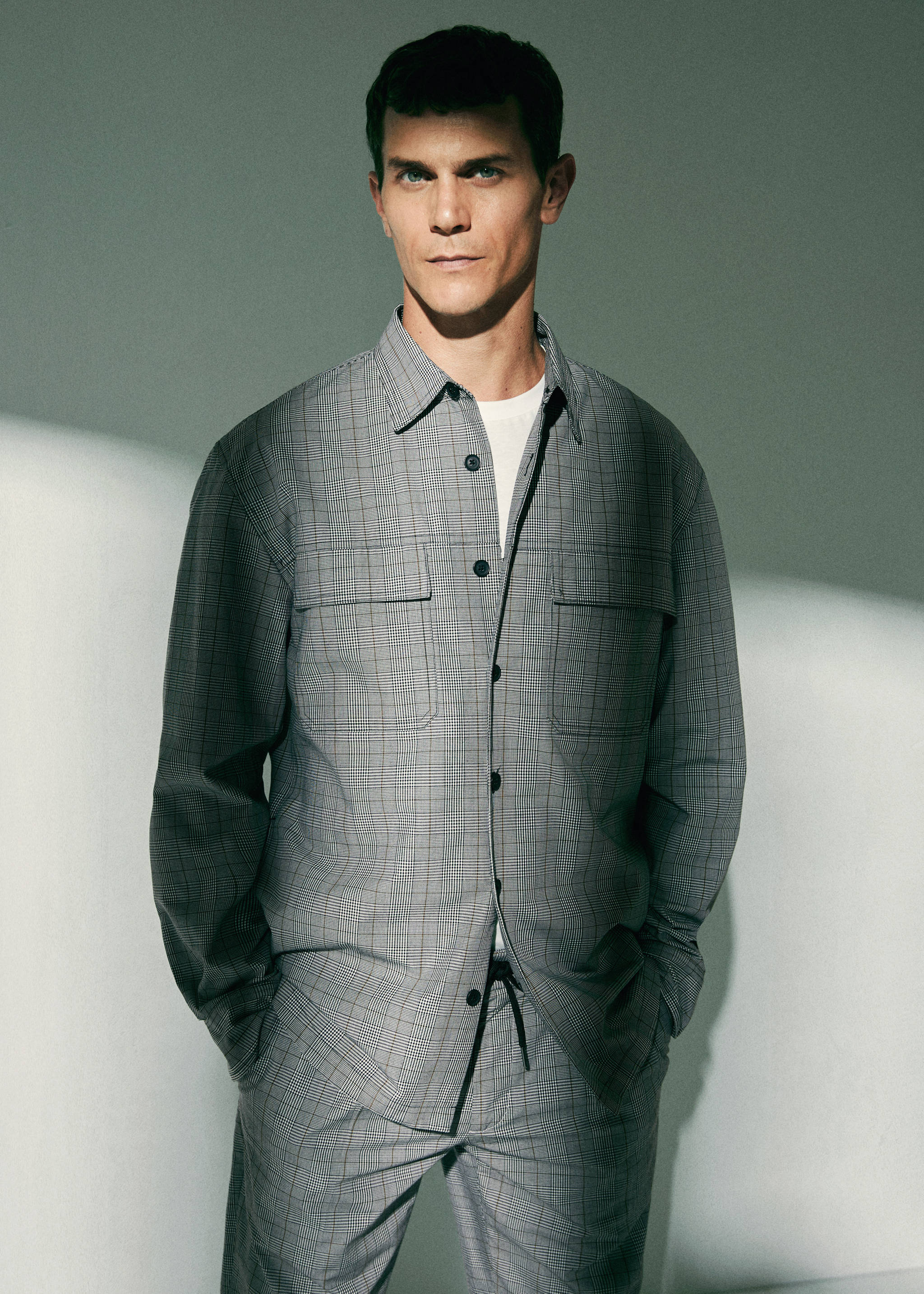 Πουκάμισο overshirt καρό τσέπες - Λεπτομέρεια του προϊόντος 5