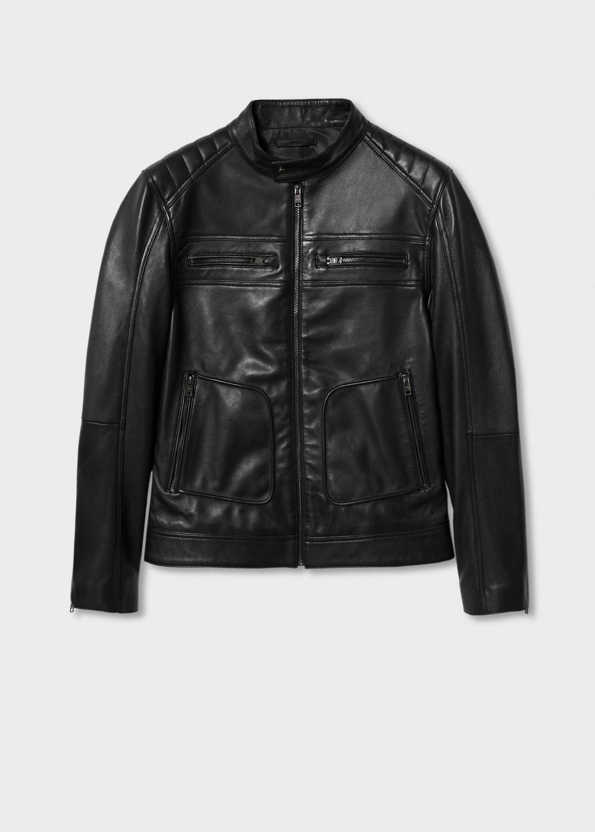 Leather biker jacket - Article without model