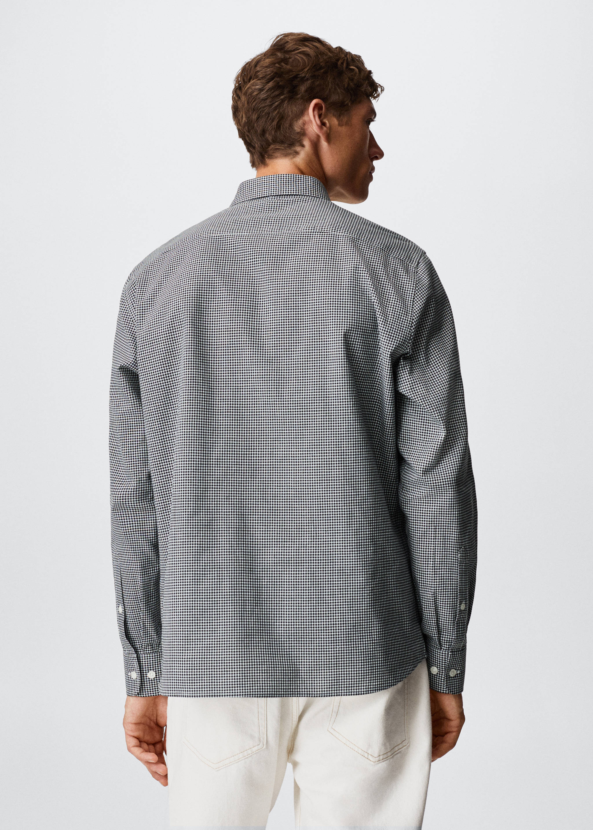 Camisa quadres cotó - Revers de l'article