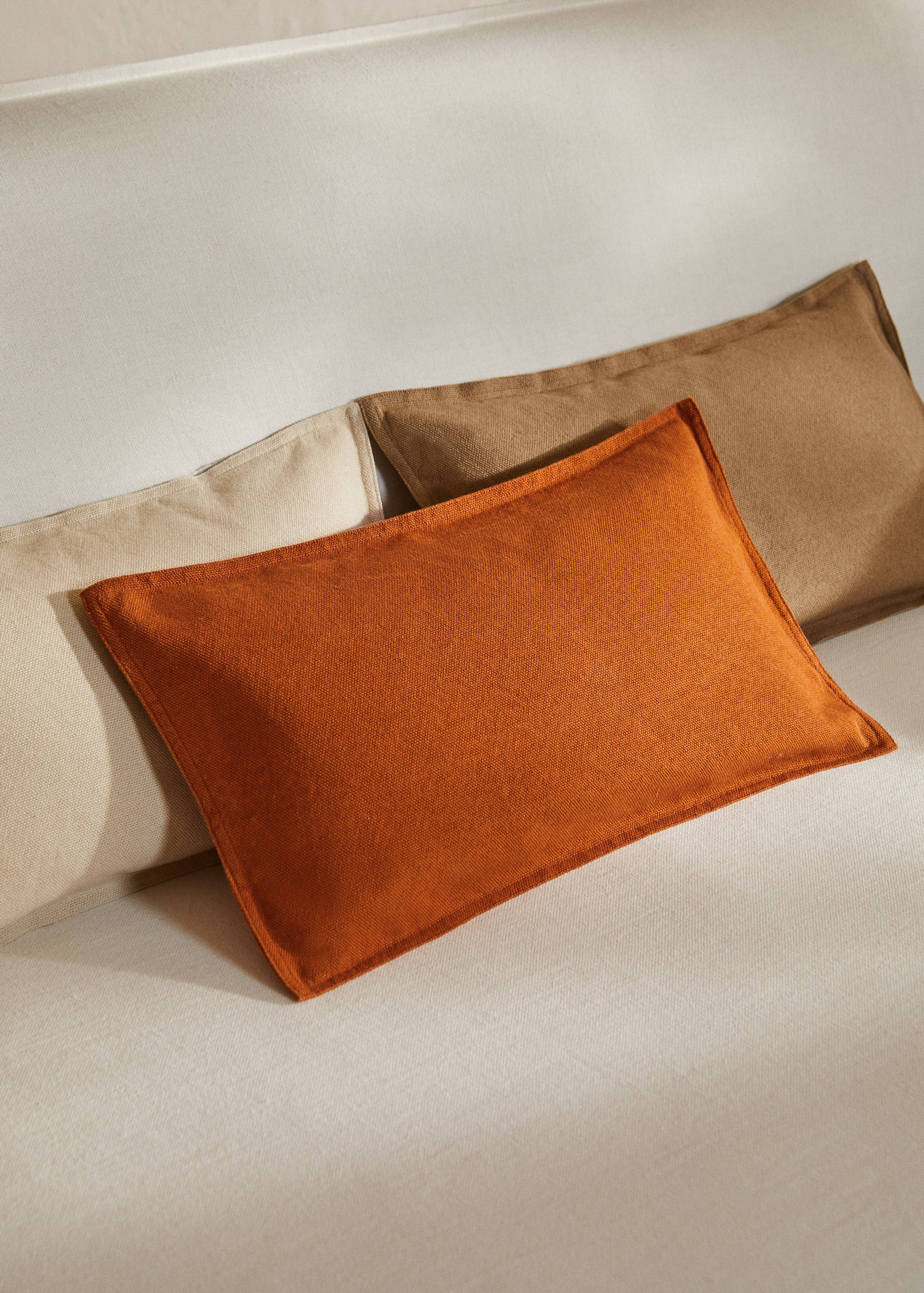 100% cotton cushion cover 30x50cm - General plane