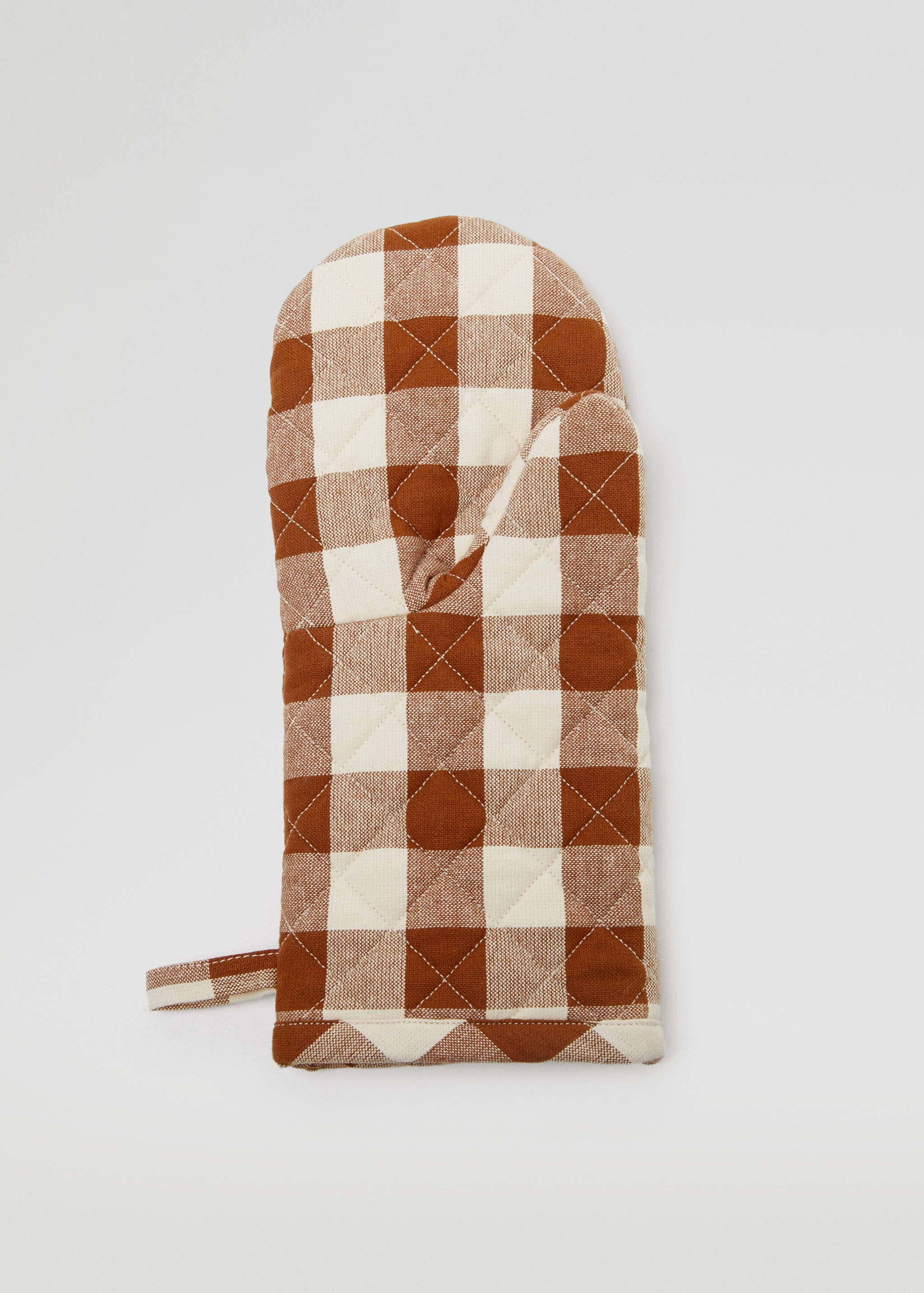 Gant de cuisine carreaux 100 % coton - Article sans modèle