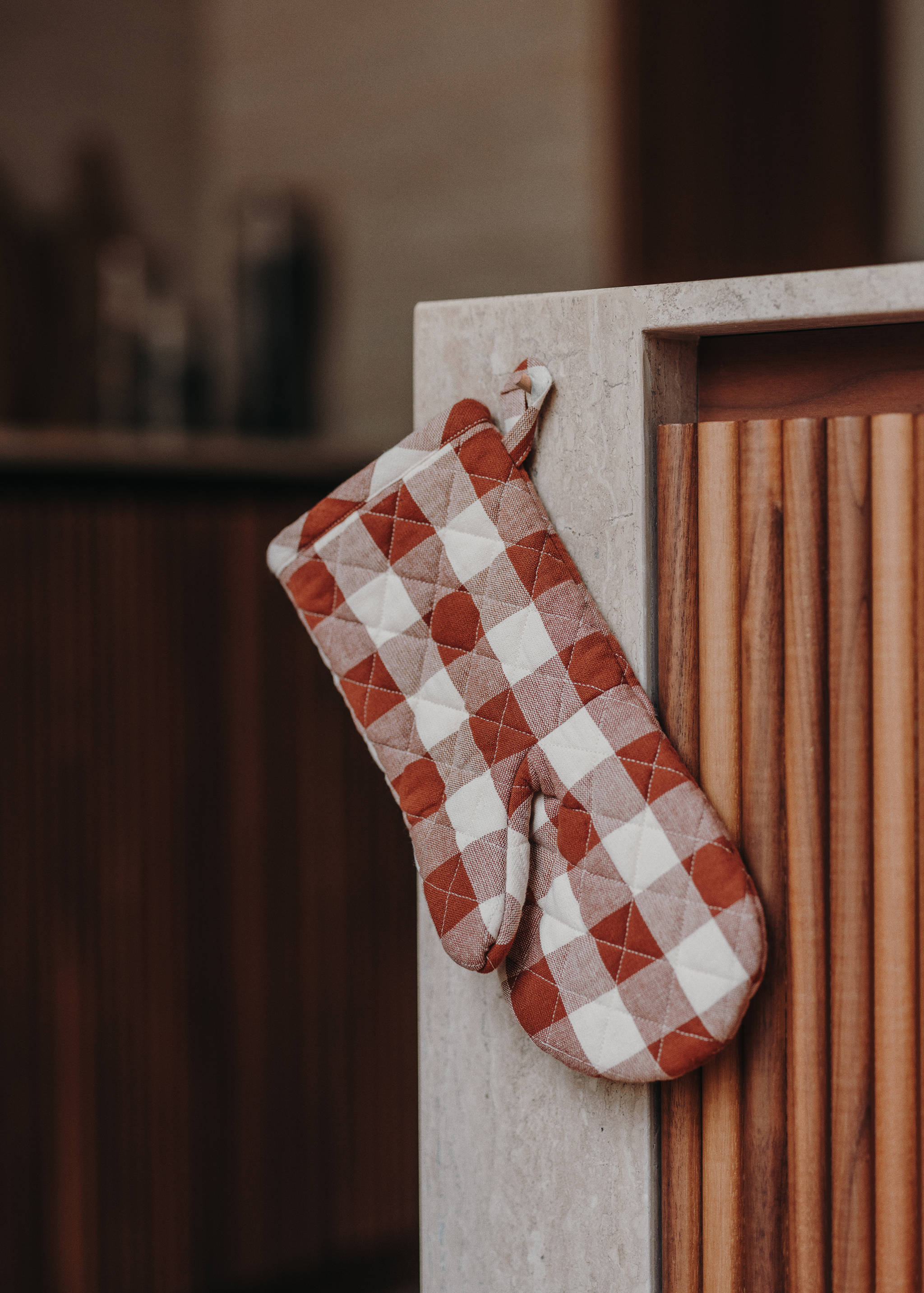 Gant de cuisine carreaux 100 % coton - Détail de l'article 6