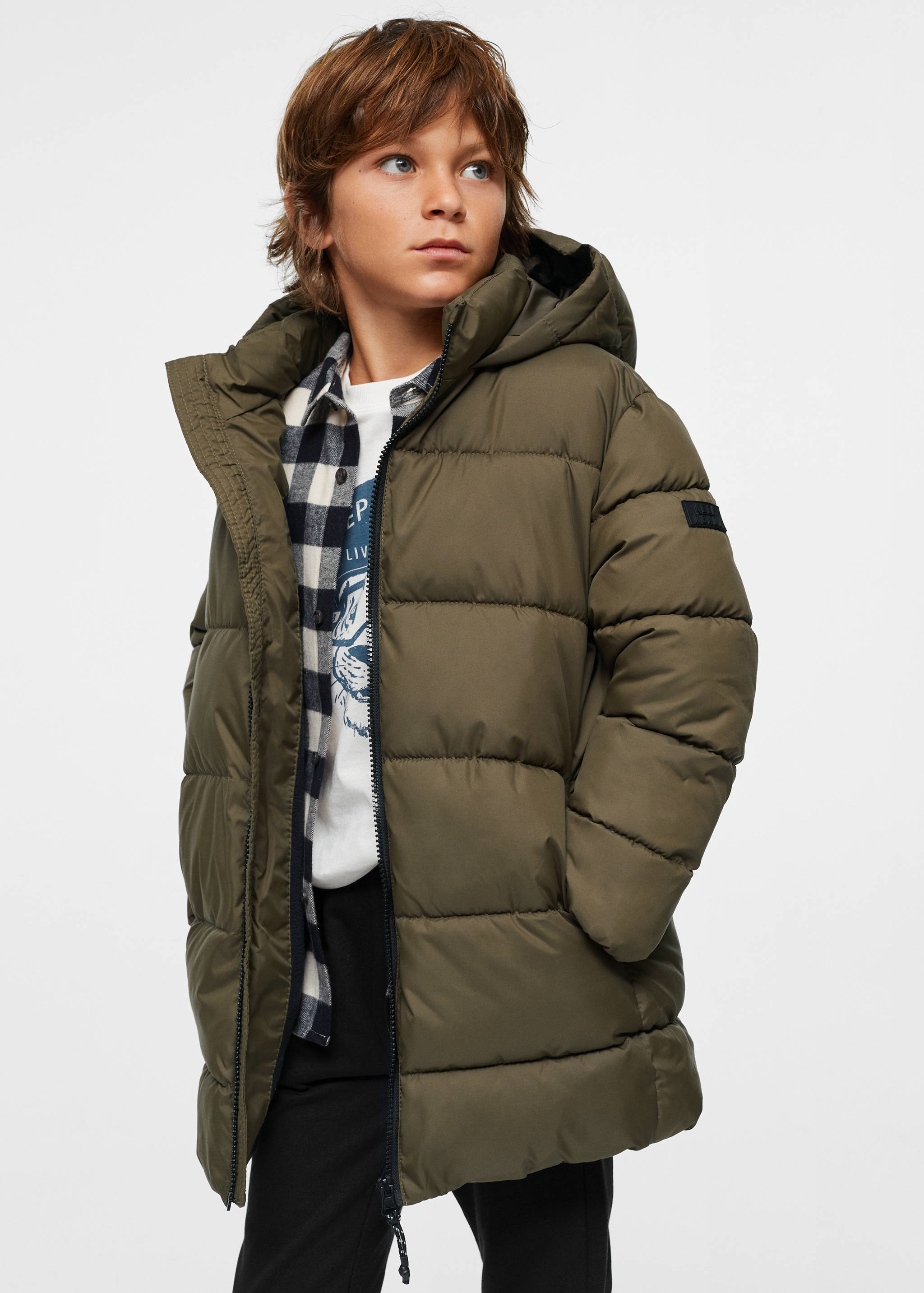 Quilted long coat - Details of the article 4