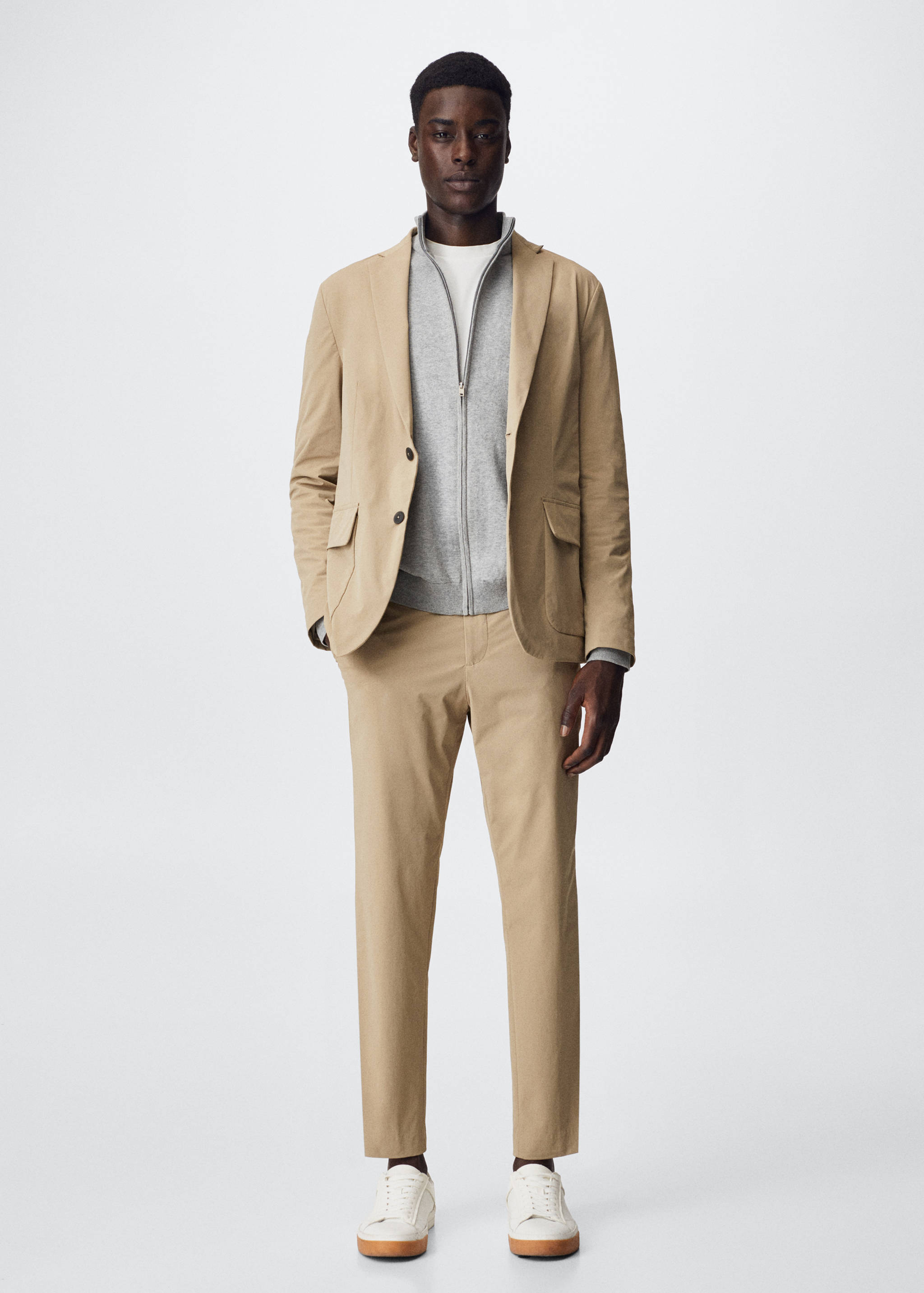 Veste costume slim fit stretch - Plan général