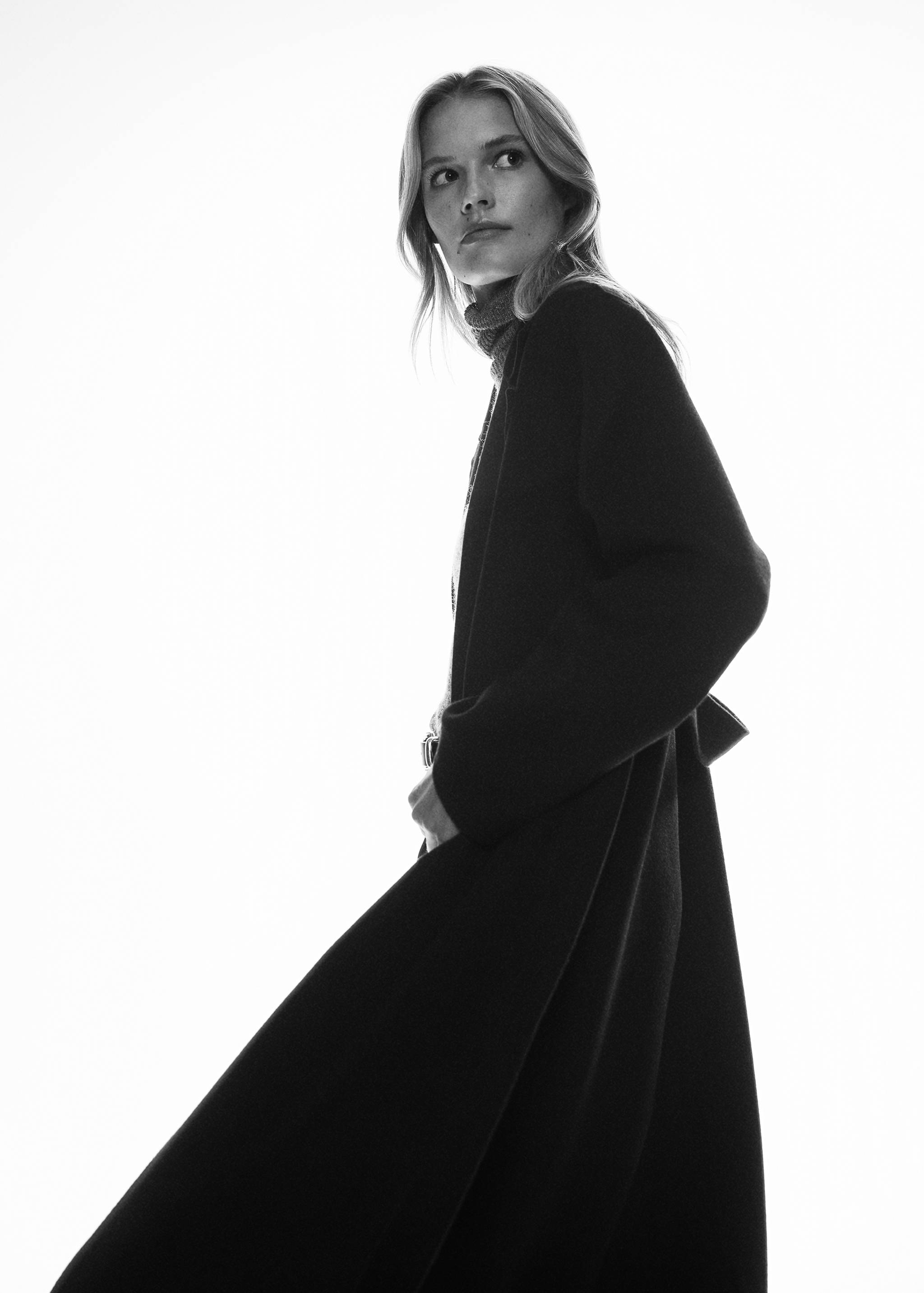 Manteau fait main avec ceinture - Détail de l'article 6