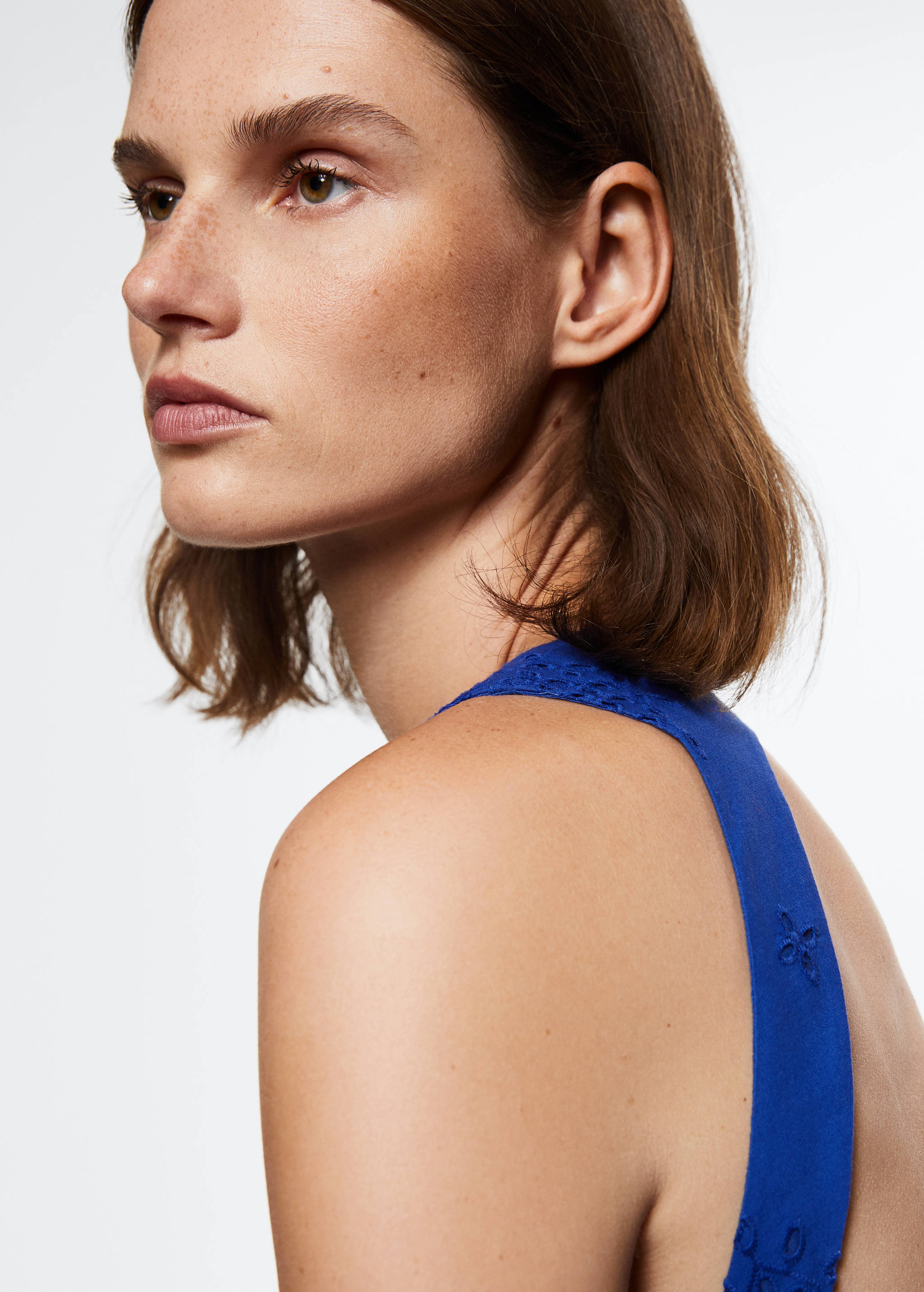 100% cotton midi dress - Details of the article 2