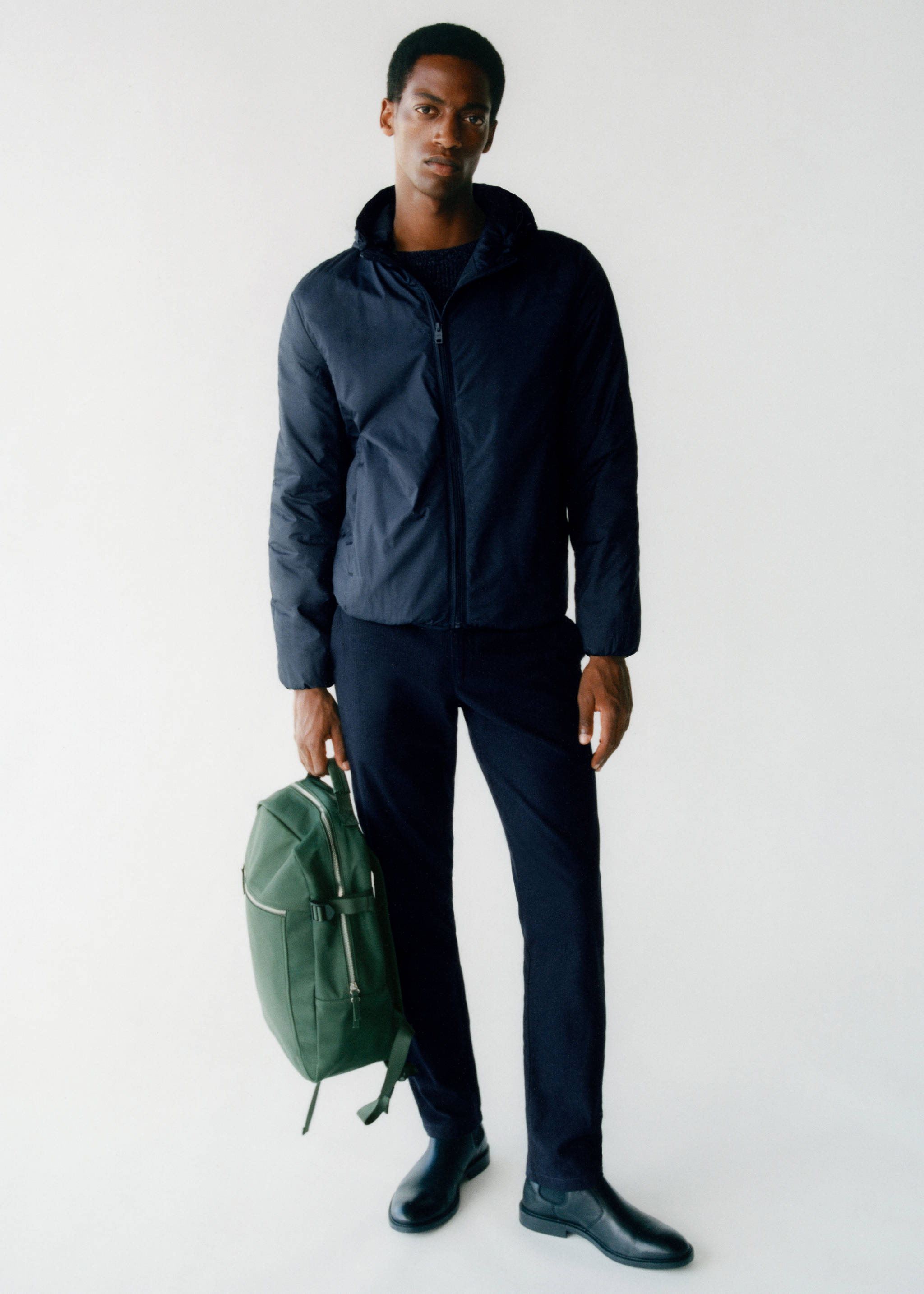 Slim-fit cotton trousers - Details of the article 2