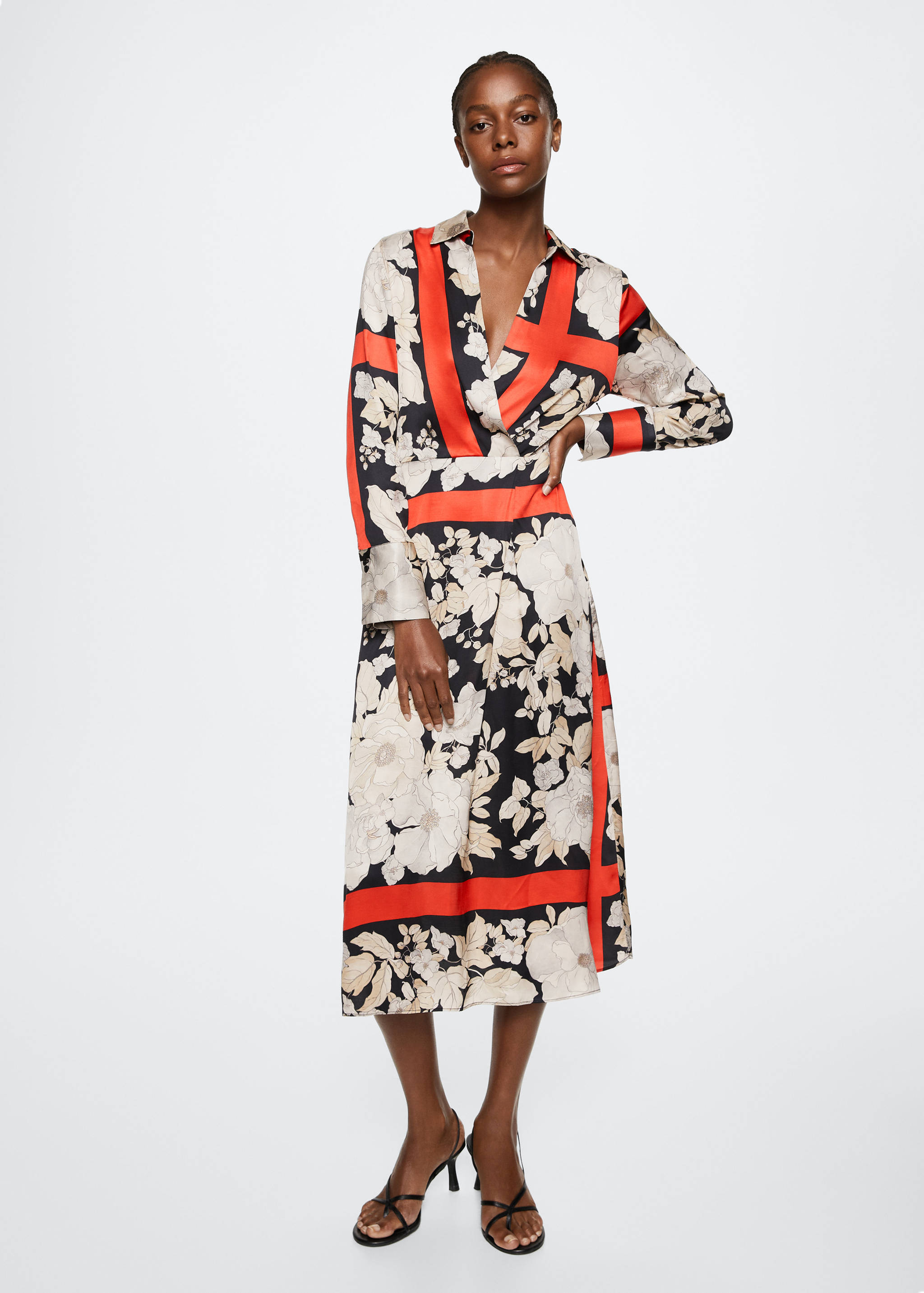 Vestido estampado floral - Plano general