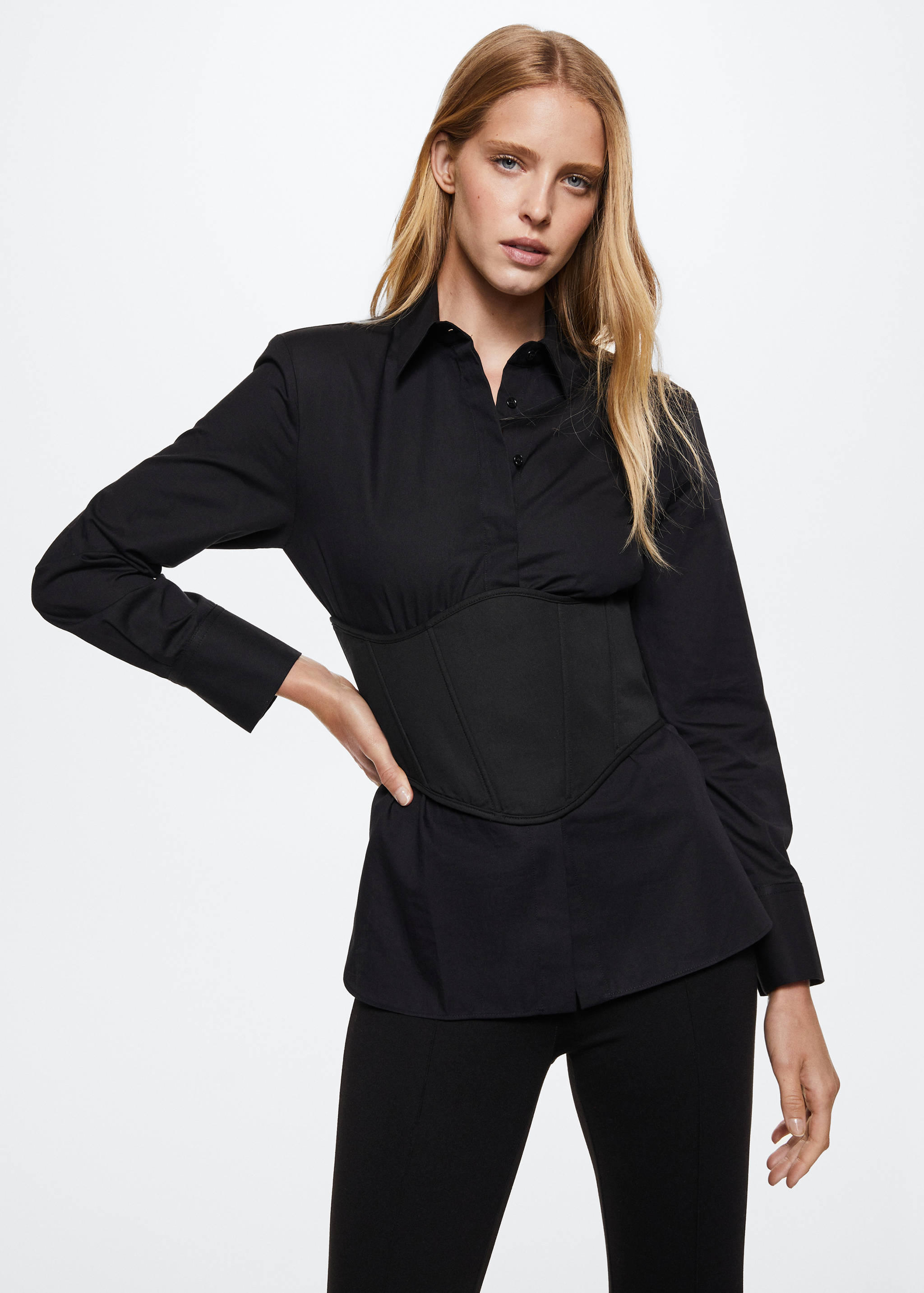 Knot corset style top - Medium plane