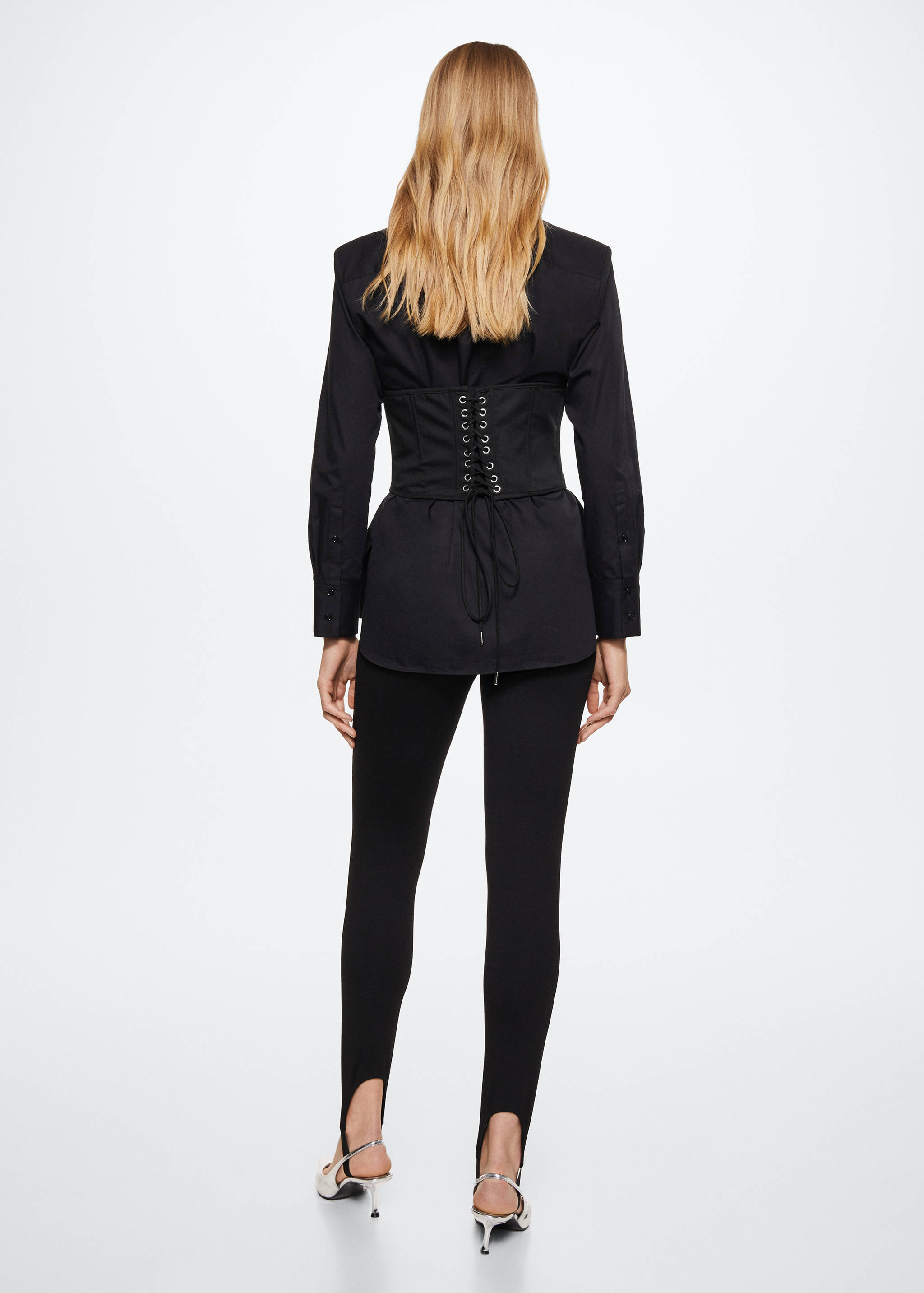 Knot corset style top - Reverse of the article