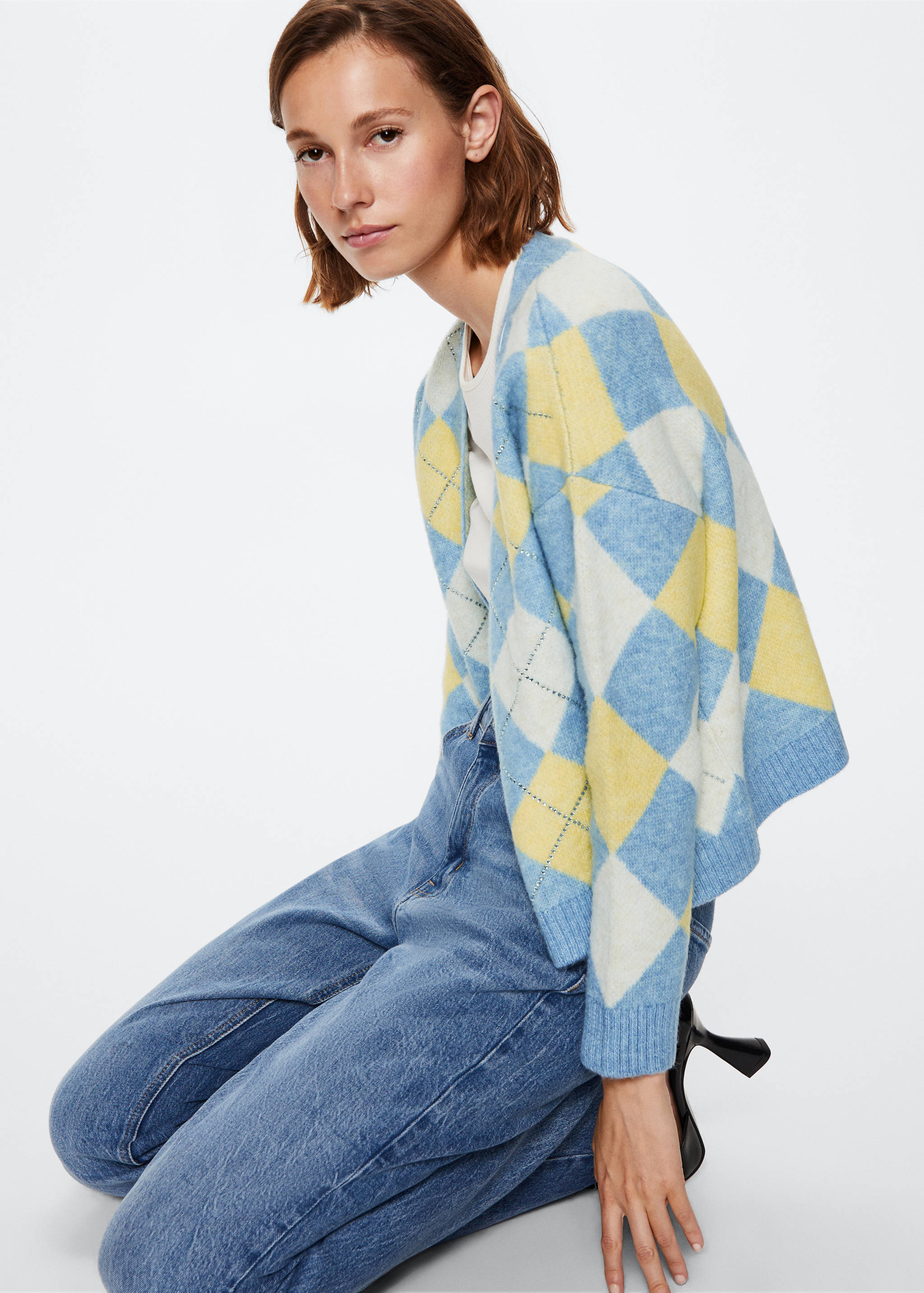 Cárdigan rombos detalle strass - Detalle del artículo 2