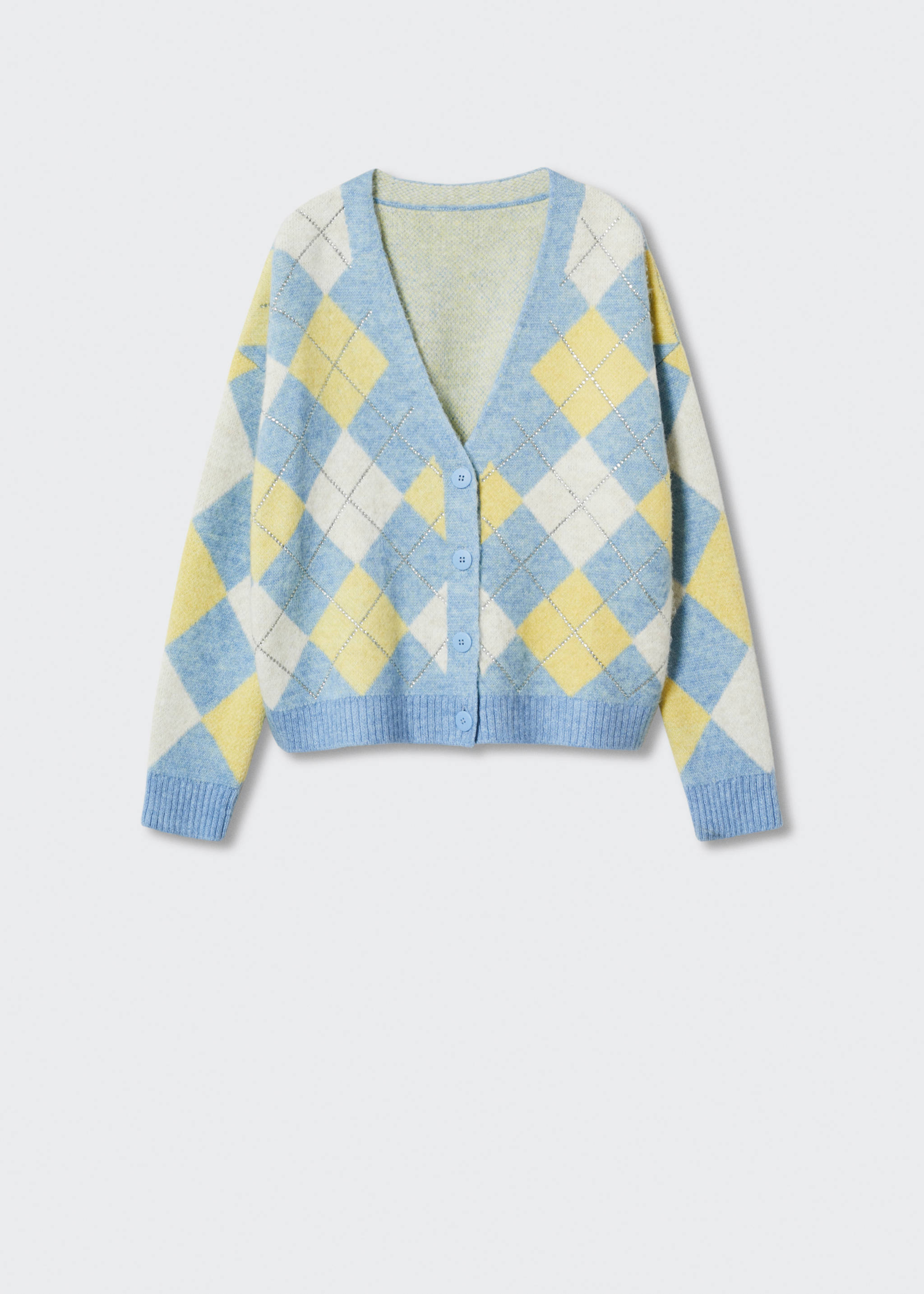 Cárdigan rombos detalle strass - Artículo sin modelo