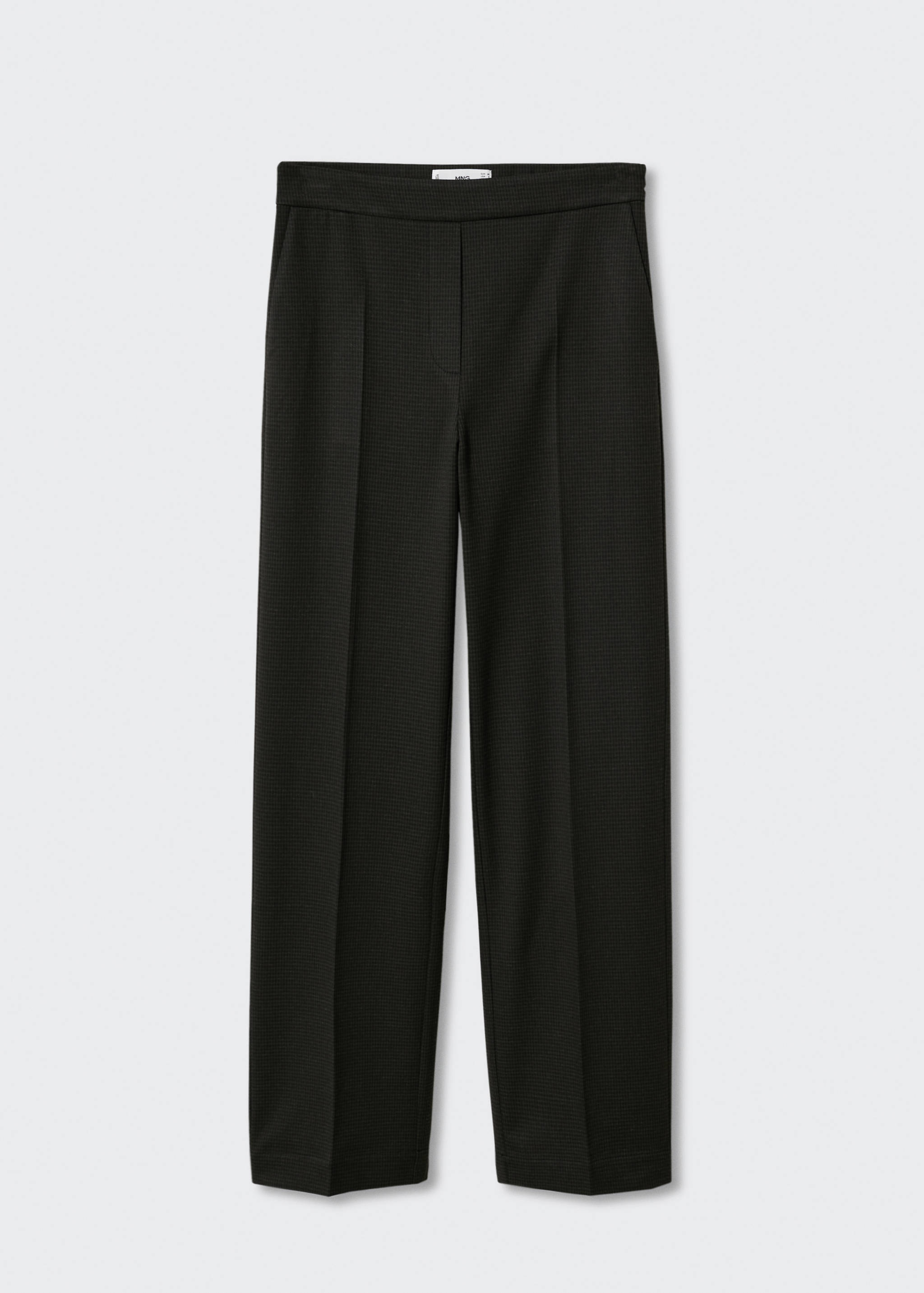 Straight checked trousers - Article without model