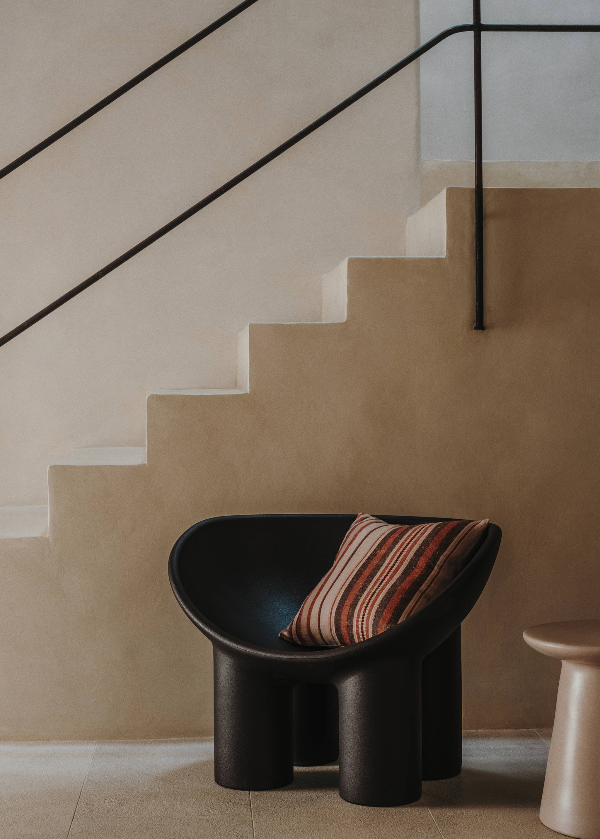 Kissenhülle aus Wolle mit Streifenmuster 45 x 45 cm - Detail des Artikels 6