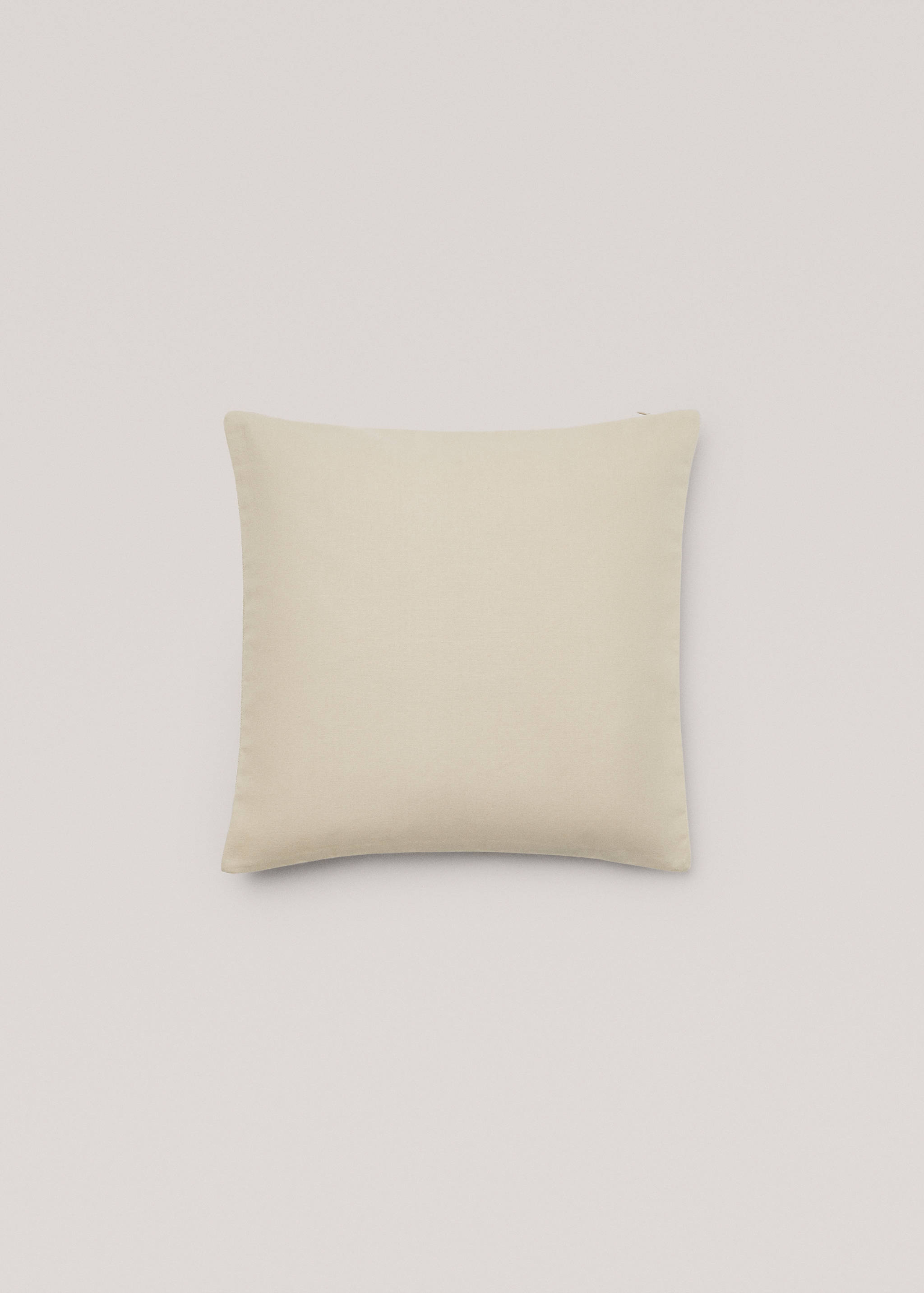 Kissenhülle aus Wolle mit Streifenmuster 45 x 45 cm - Rückseite des Artikels