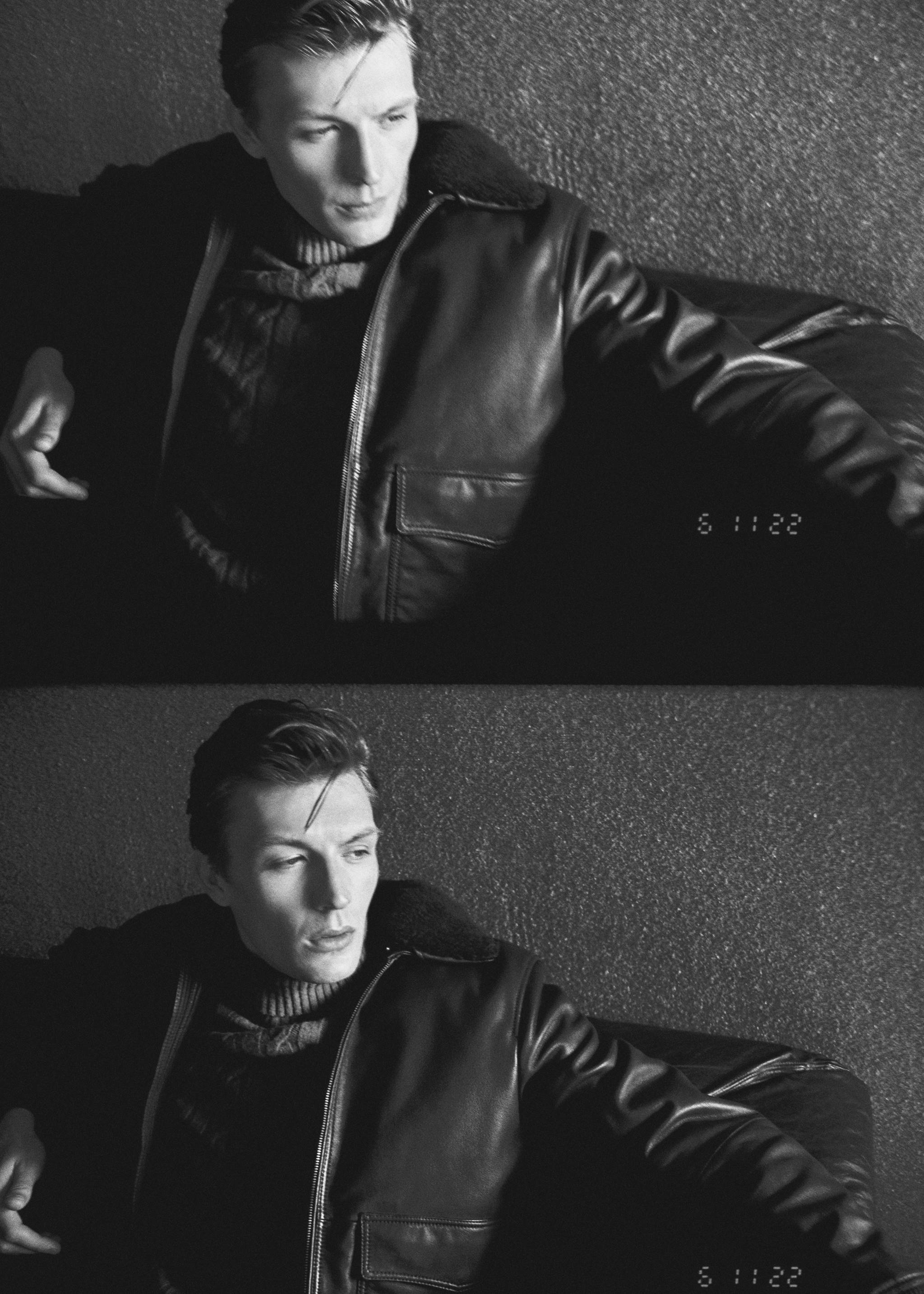 Aviator leather jacket - Details of the article 3