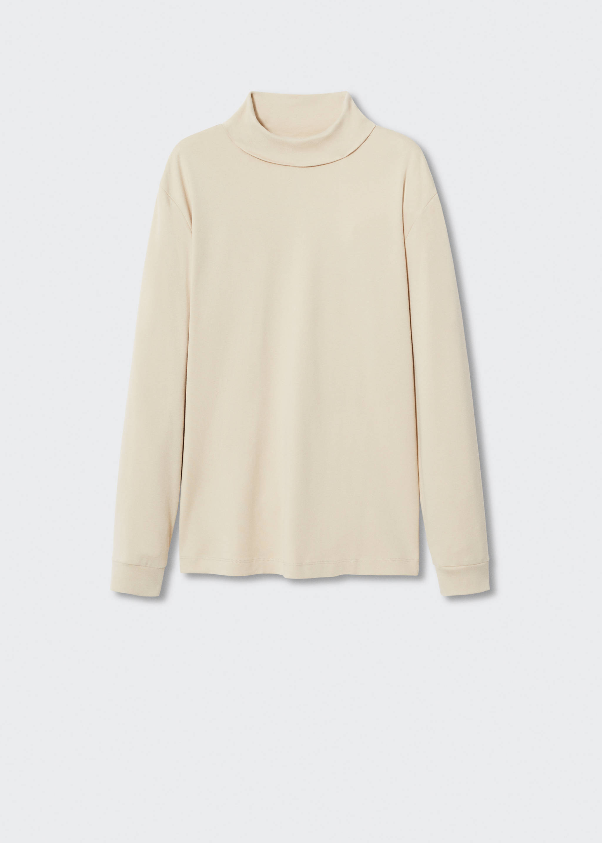 T-shirt en coton à col roulé - Article sans modèle