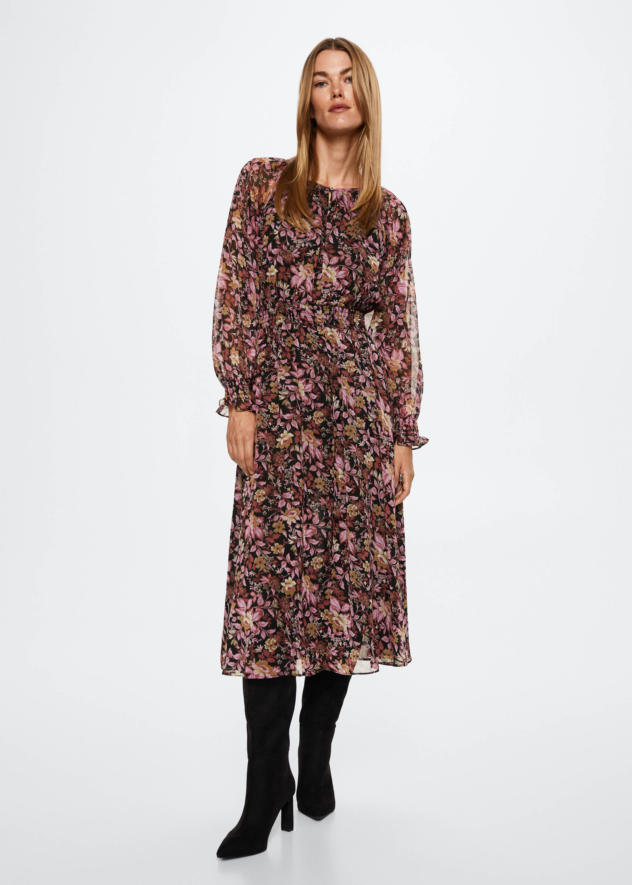 Vestit estampat floral - Pla general